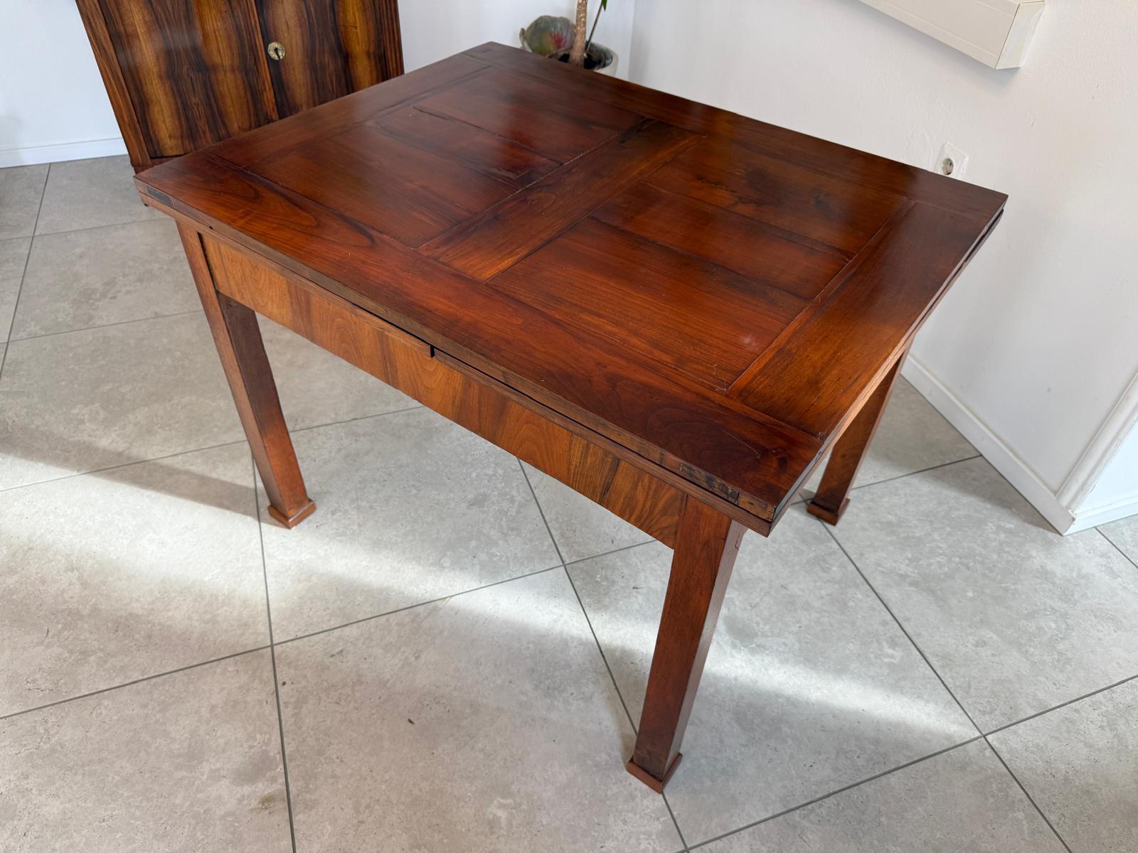 Biedermeier Auszugtisch Speisetisch Tisch Nussholz G2109