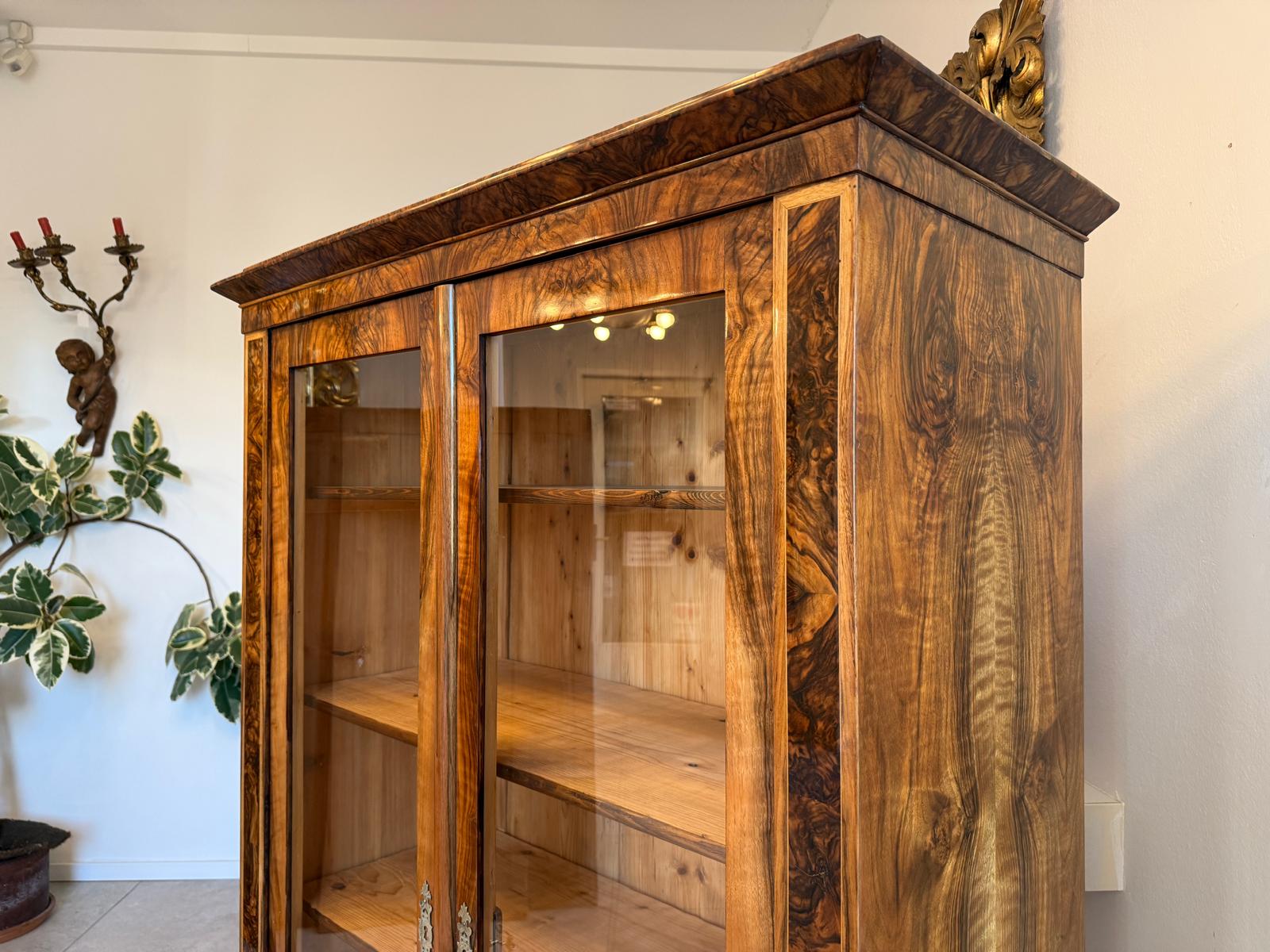 SALE Restaurierte Biedermeier Vitrine Bücherschrank Sammlervitrine Antiquität G2346