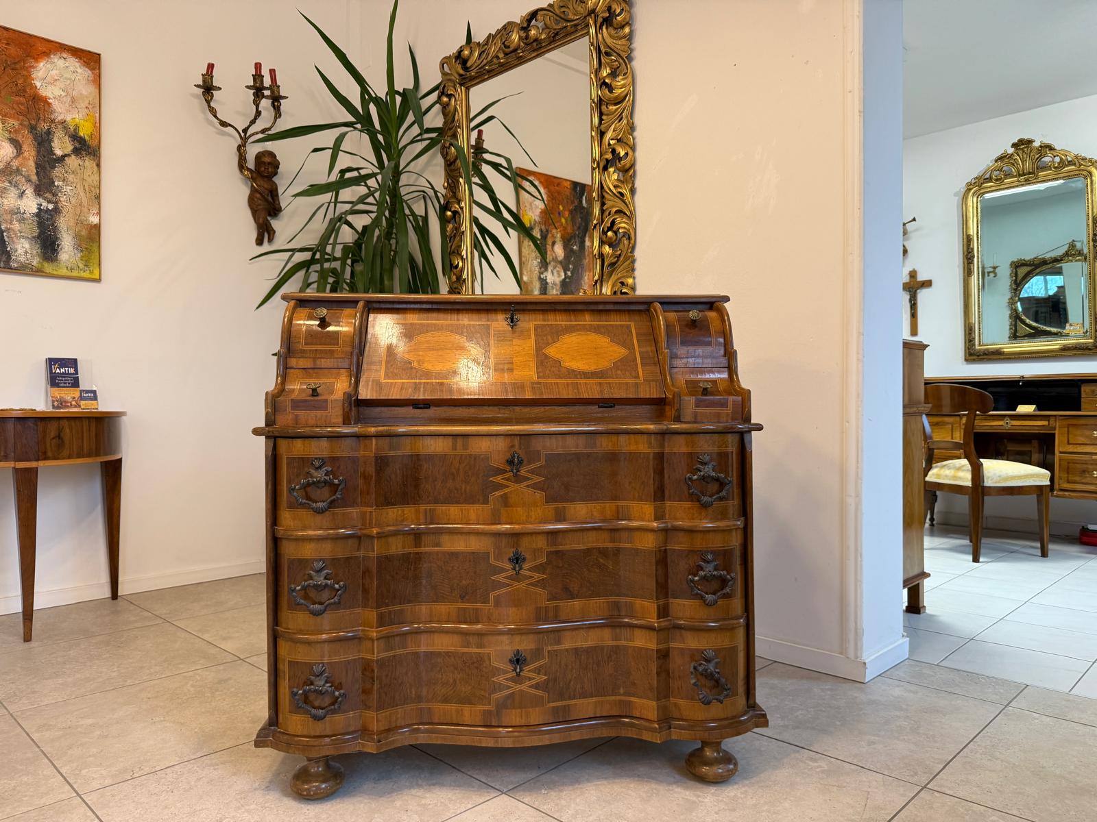 Sekretär Schreibsekretär Barockstil Marketerien Traum G2232