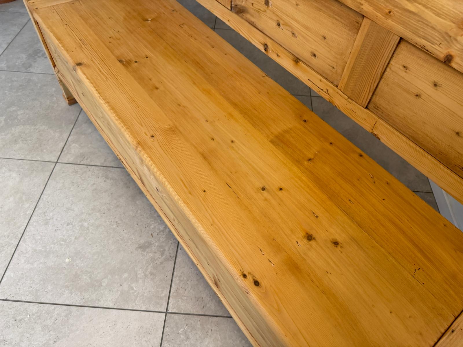 Sale Provinzielle Biedermeier Truhenbank Landhausbank G2296