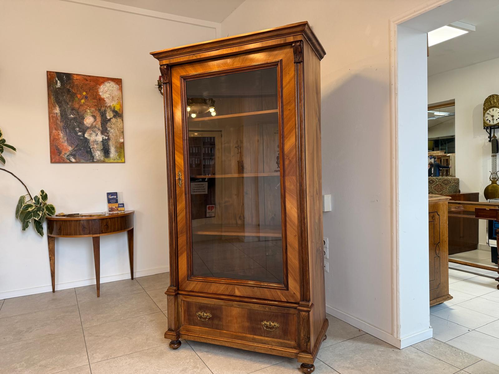 SALE Gründerzeit Vitrine Bücherschrank Sammlervitrine Antiquität D1063
