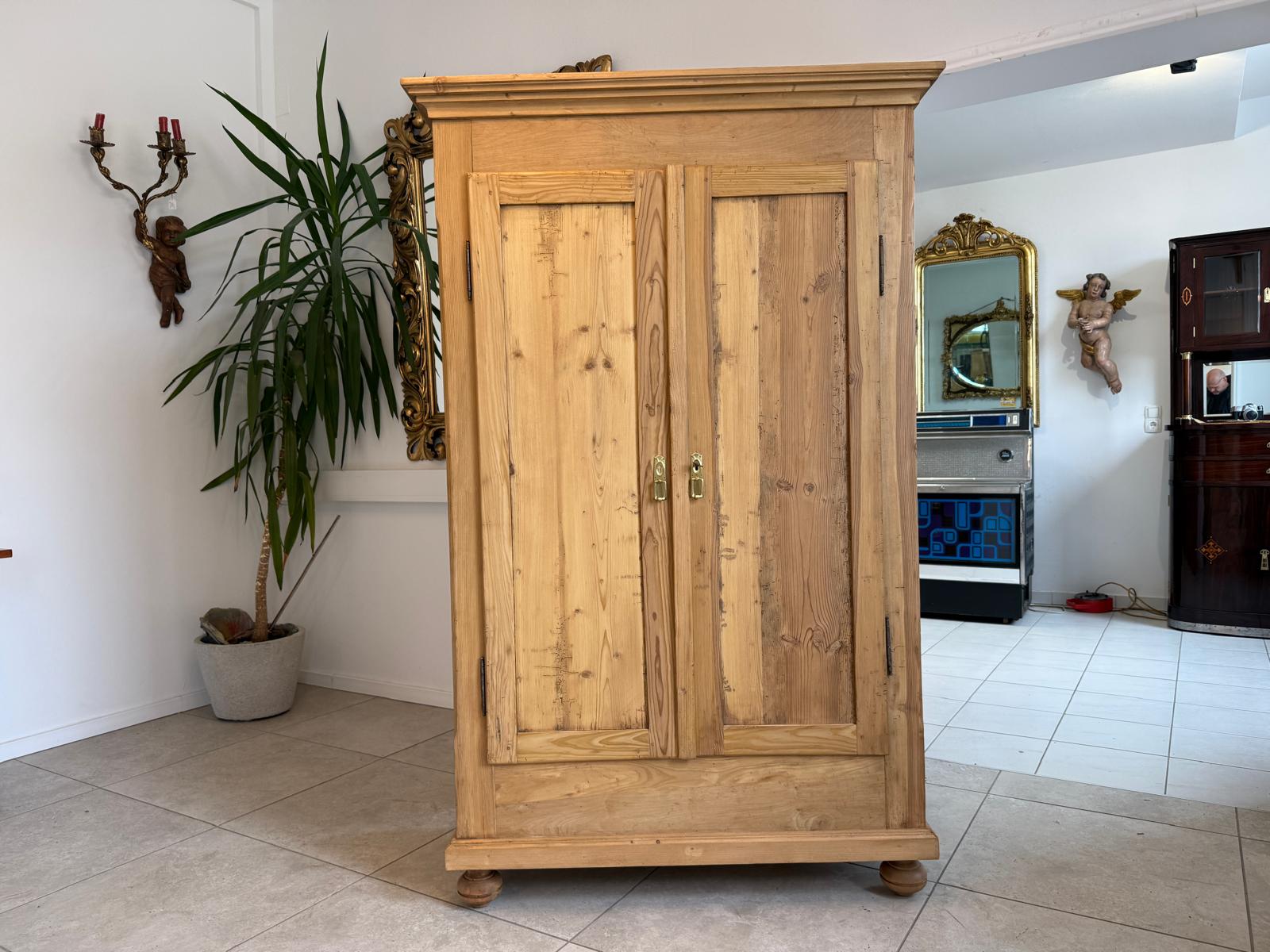 Bauernschrank Steirisch Biedermeier Naturholzschrank D2270