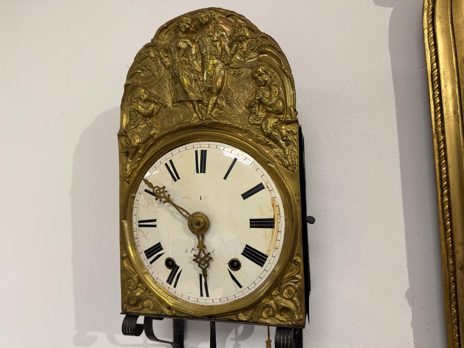 Comtoise Frankreich Wanduhr Rarität Lyrapendel G2323