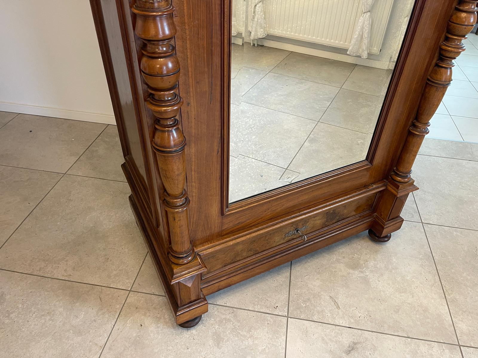 Traum Gründerzeit Kleiderschrank  Spiegelschrank Garderobenschrank Antiquität G1341