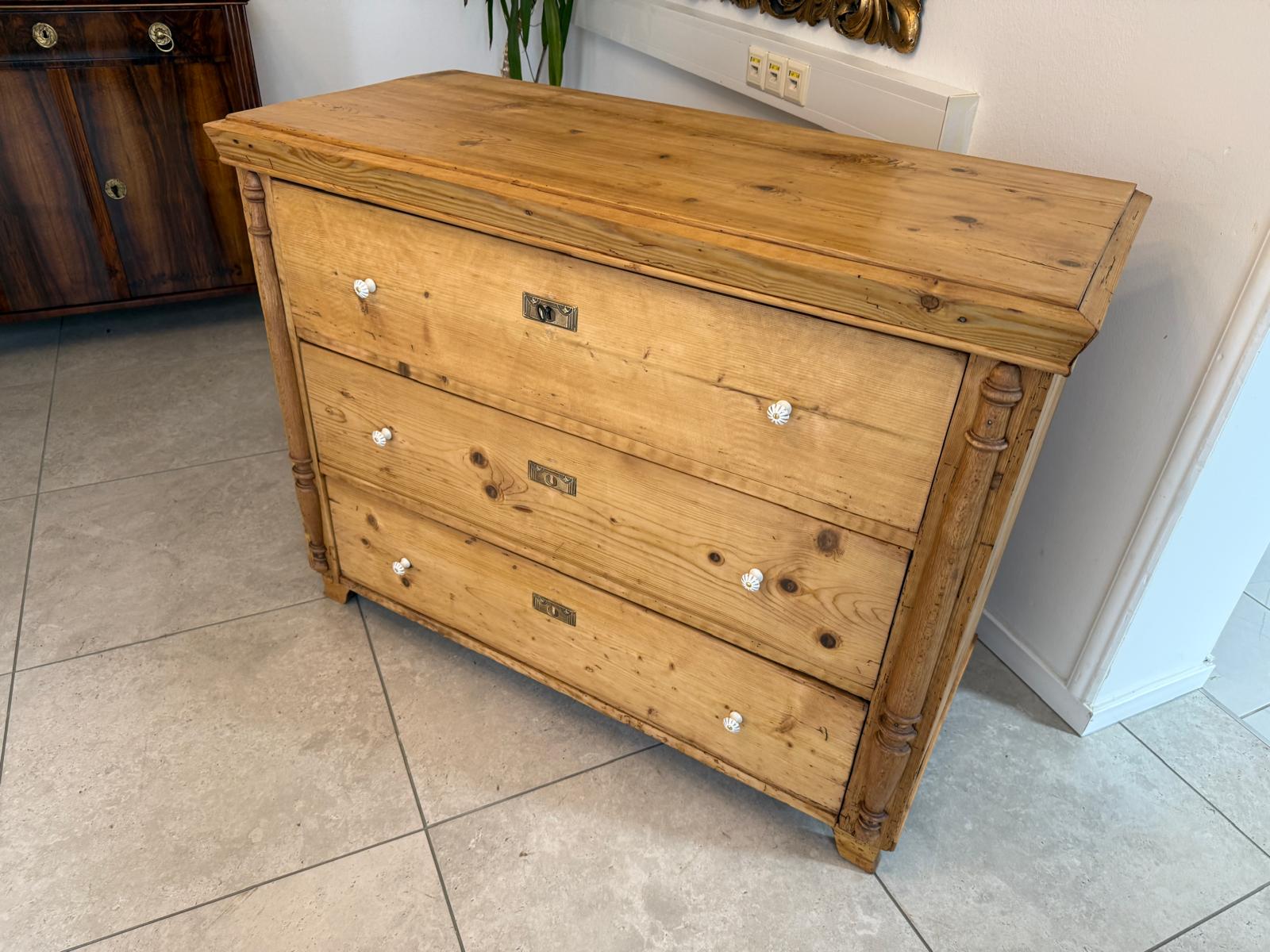 Antik originale Biedermeier Kommode Ladenkommode B2125