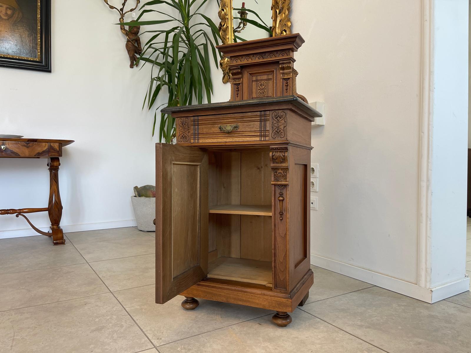 Originales Gründerzeit Historismus Nachtkasterl Anrichte Antiquität G1349