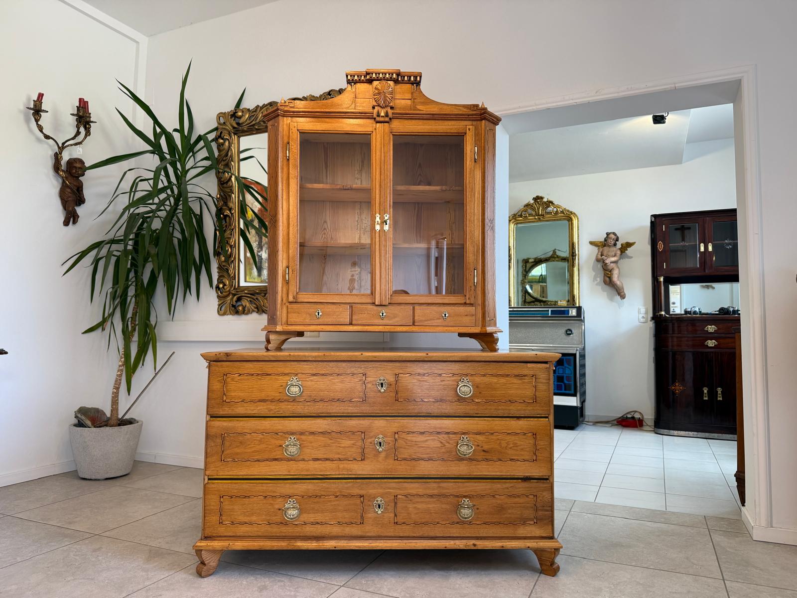 Originaler Josefinischer Aufsatzsekretär Aufsatzkommode Antiquität D2370