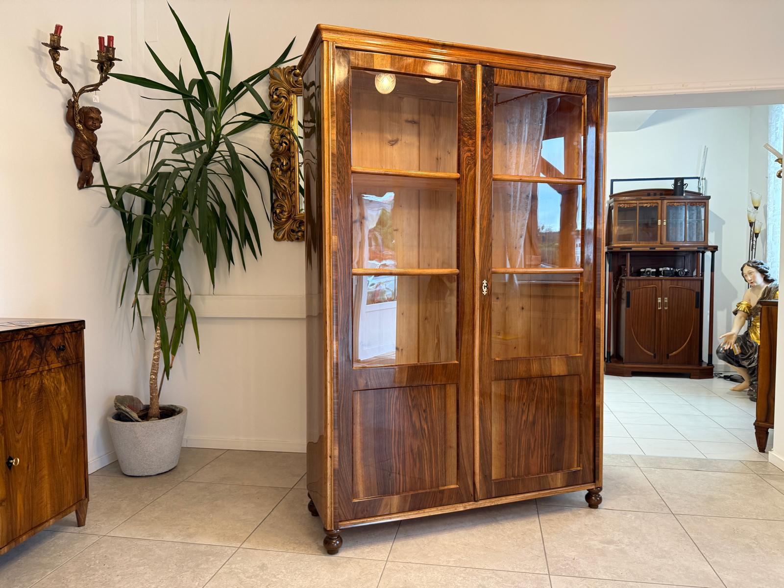 Sale Restaurierte Biedermeier Vitrine Bücherschrank Glasschrank G2046
