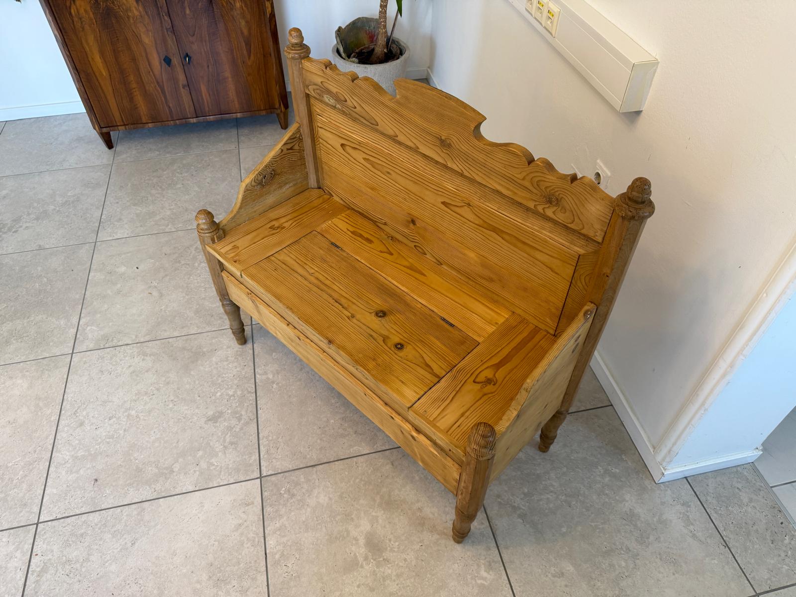 Uriges 2er Bankerl Gründerzeit Bank Sitzbank Holzbankerl  G1936