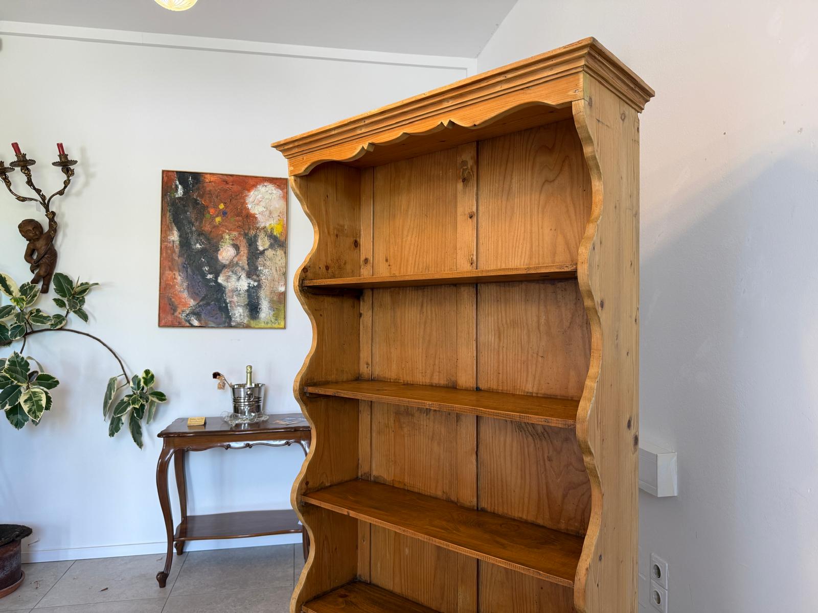 Altes Bauernregal Bücherregal Stellage Bauernschrank Naturholzmöbel G1830