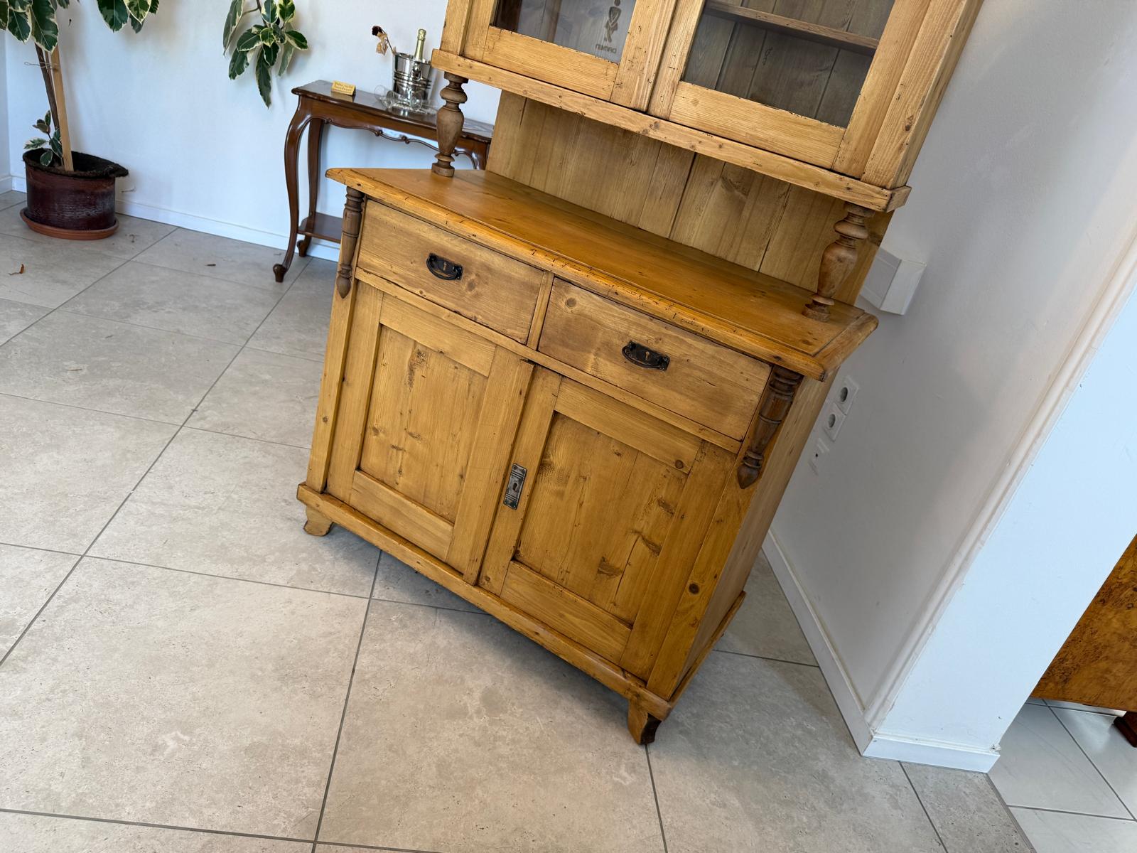 Gründerzeit Naturholschrank Küchenbuffet Küchenschrank Küchenkredenz G1835