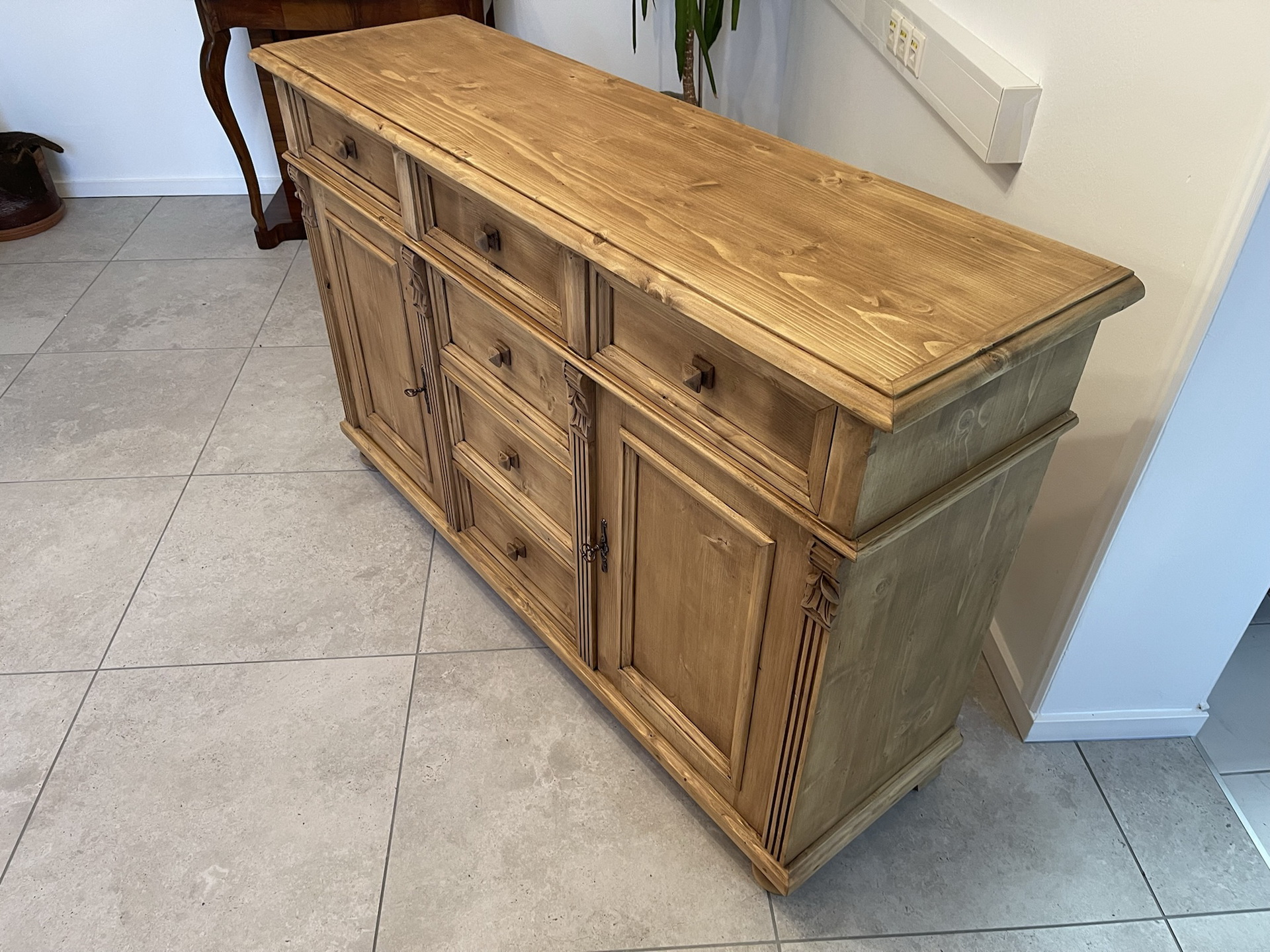 empire-biedermeier_256 massiver Apothekenschrank 6 Ladenkommode Ladenschrank G1632