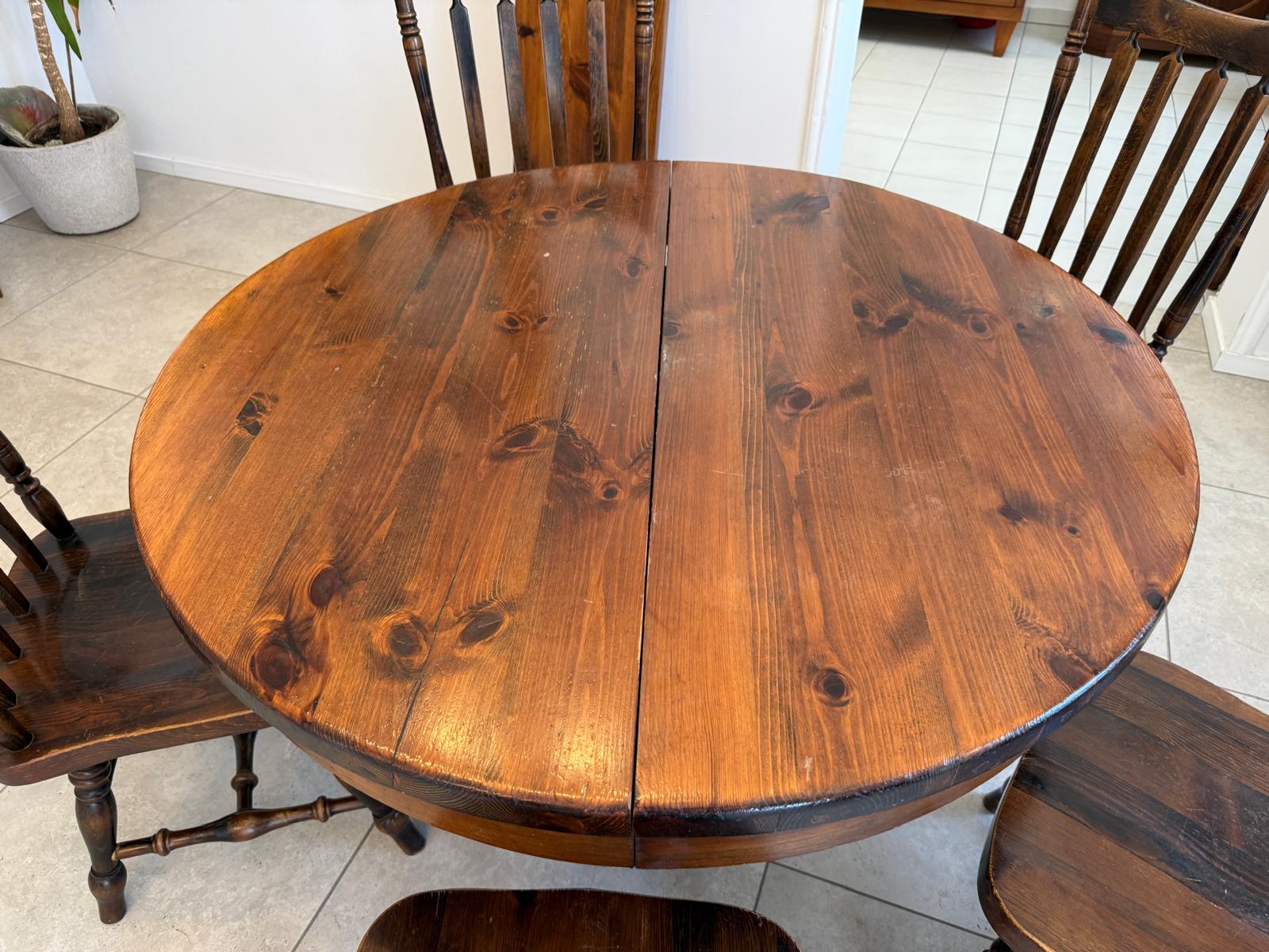 Bauernstube Speisezimmergruppe Tisch 5 Sessel  G1901