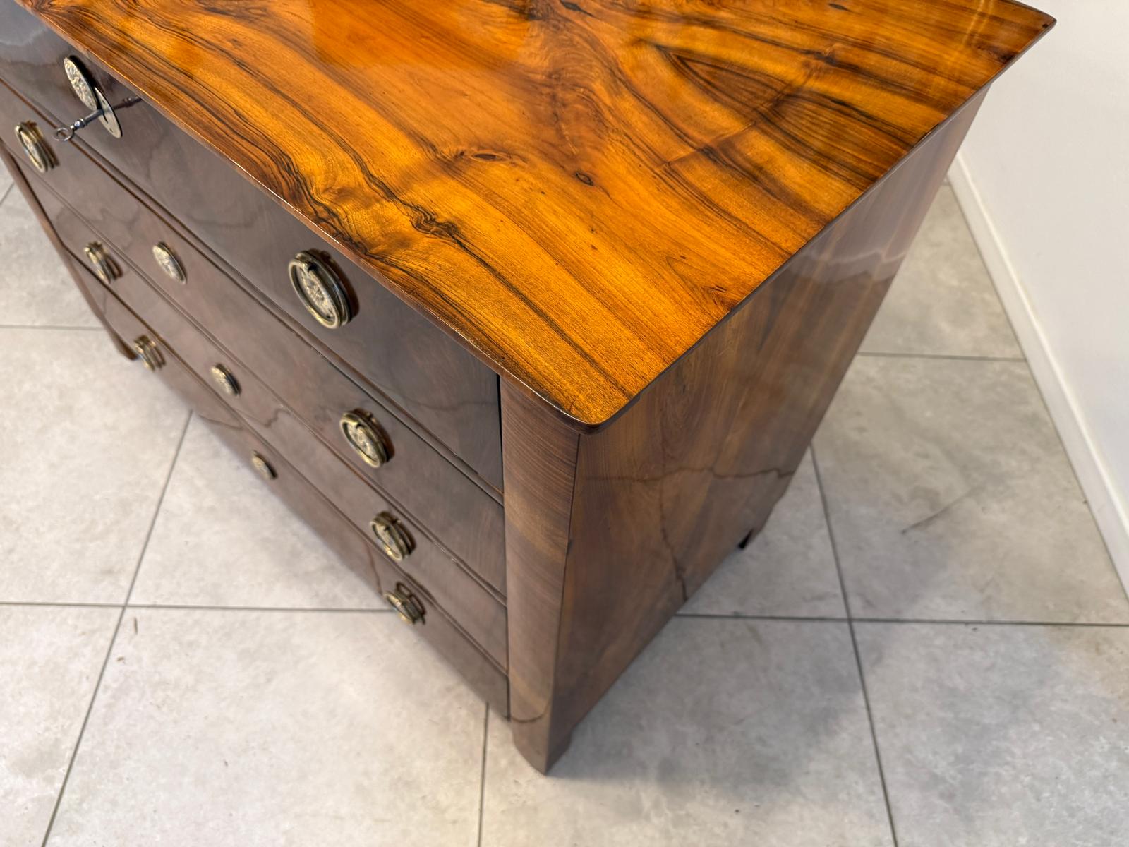 SALE Restaurierte Biedermeier Schreibkommode Nussholz Antiquität Antikmöbel G2388