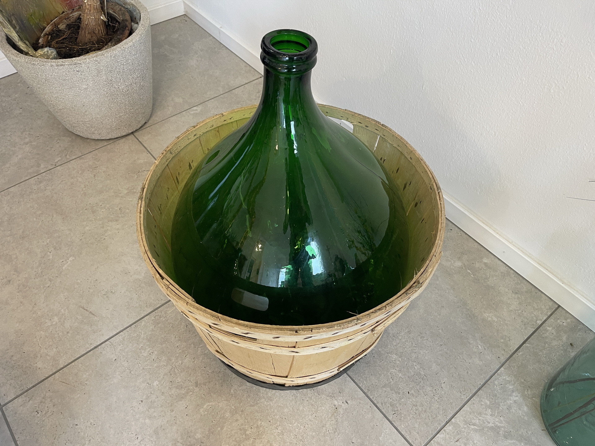 Alte Ballonflasche Weinballon, Gärballon, Ballonflasche A4737