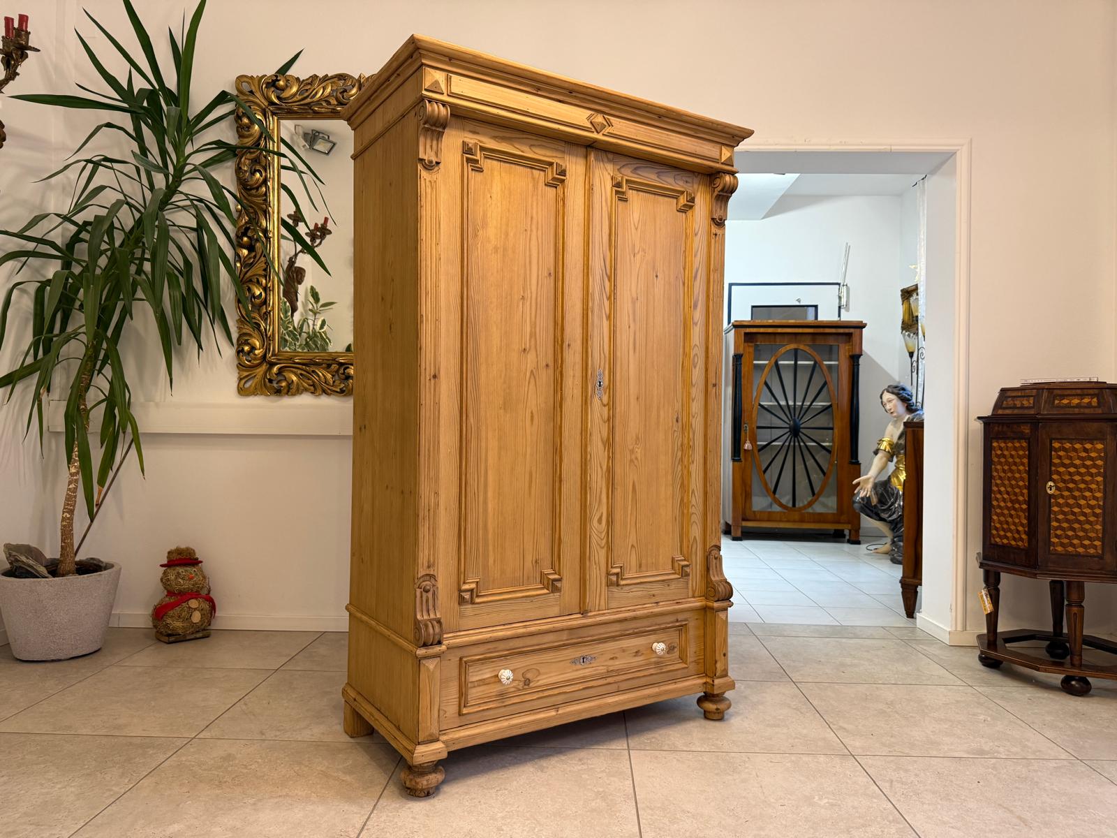 Gründerzeit Bauernschrank Bauernkasten Hallenschrank G2385