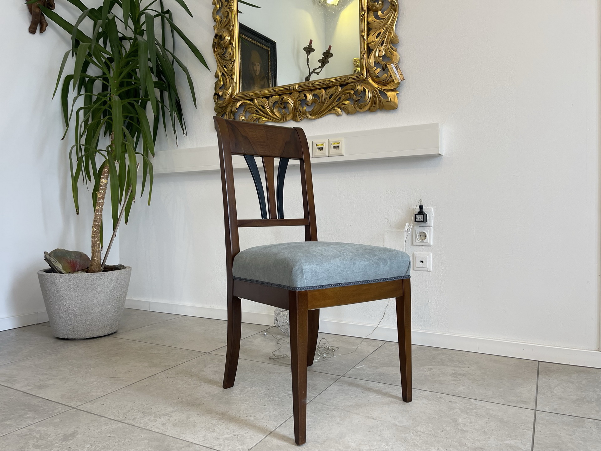 Biedermeier-Barock_39_1 Biedermeier Sessel Nussholz Schaufelsessel B1373