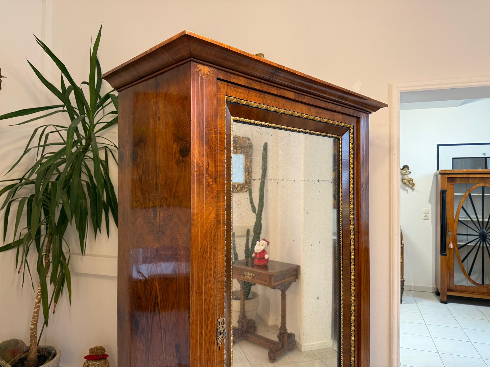 SALE Restaurierter Biedermeier Schrank Spiegelschrank Antiquität G2309