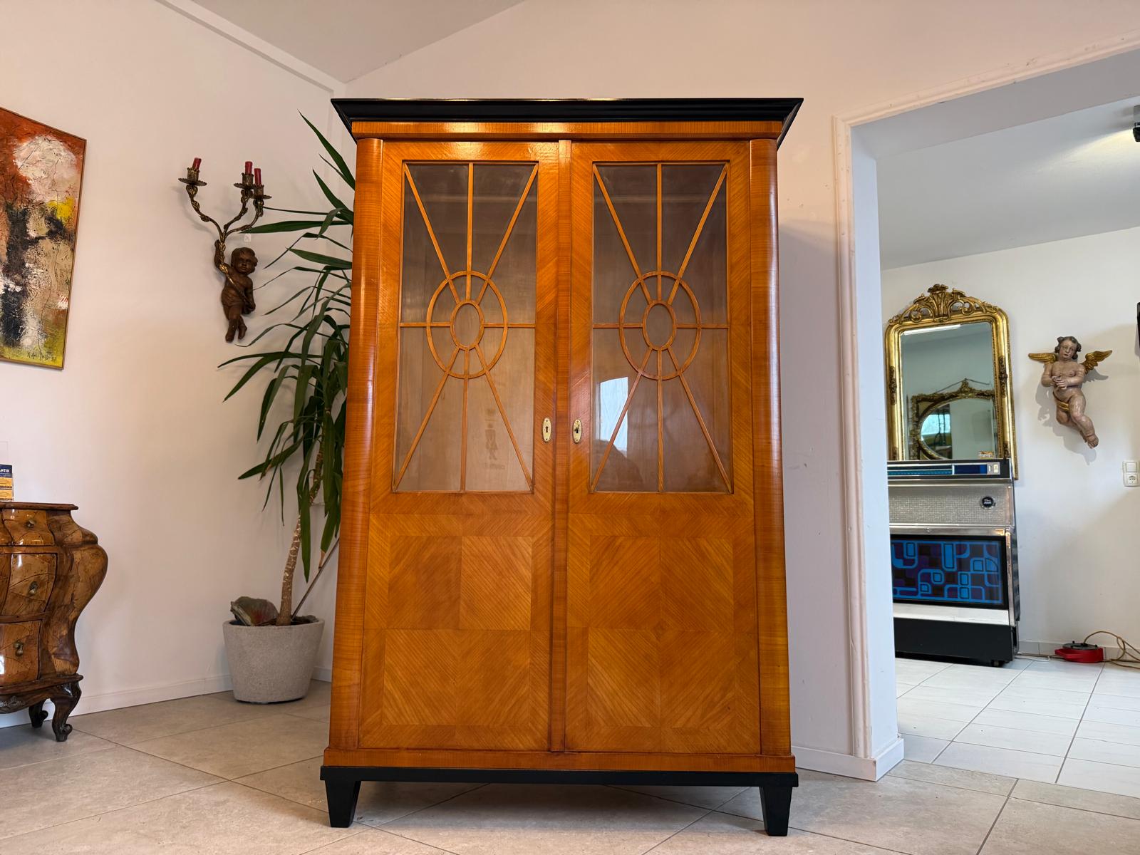 Jugendstil Bücherschrank Kasten Vitrine SALE Original D1154