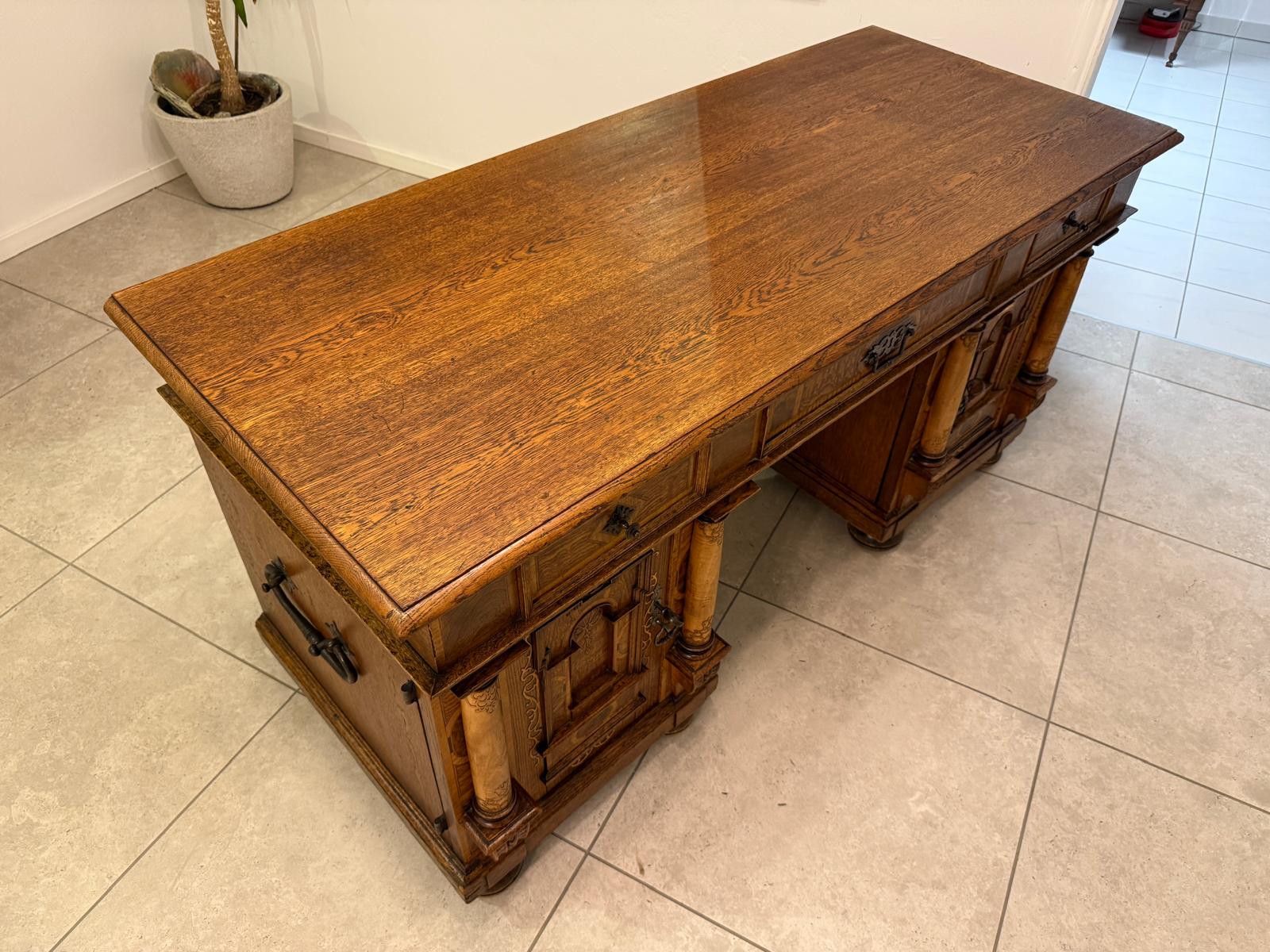 Spätrenaissance Sekretär Schreibtisch Herrenschreibtisch Original Antiquität G2209