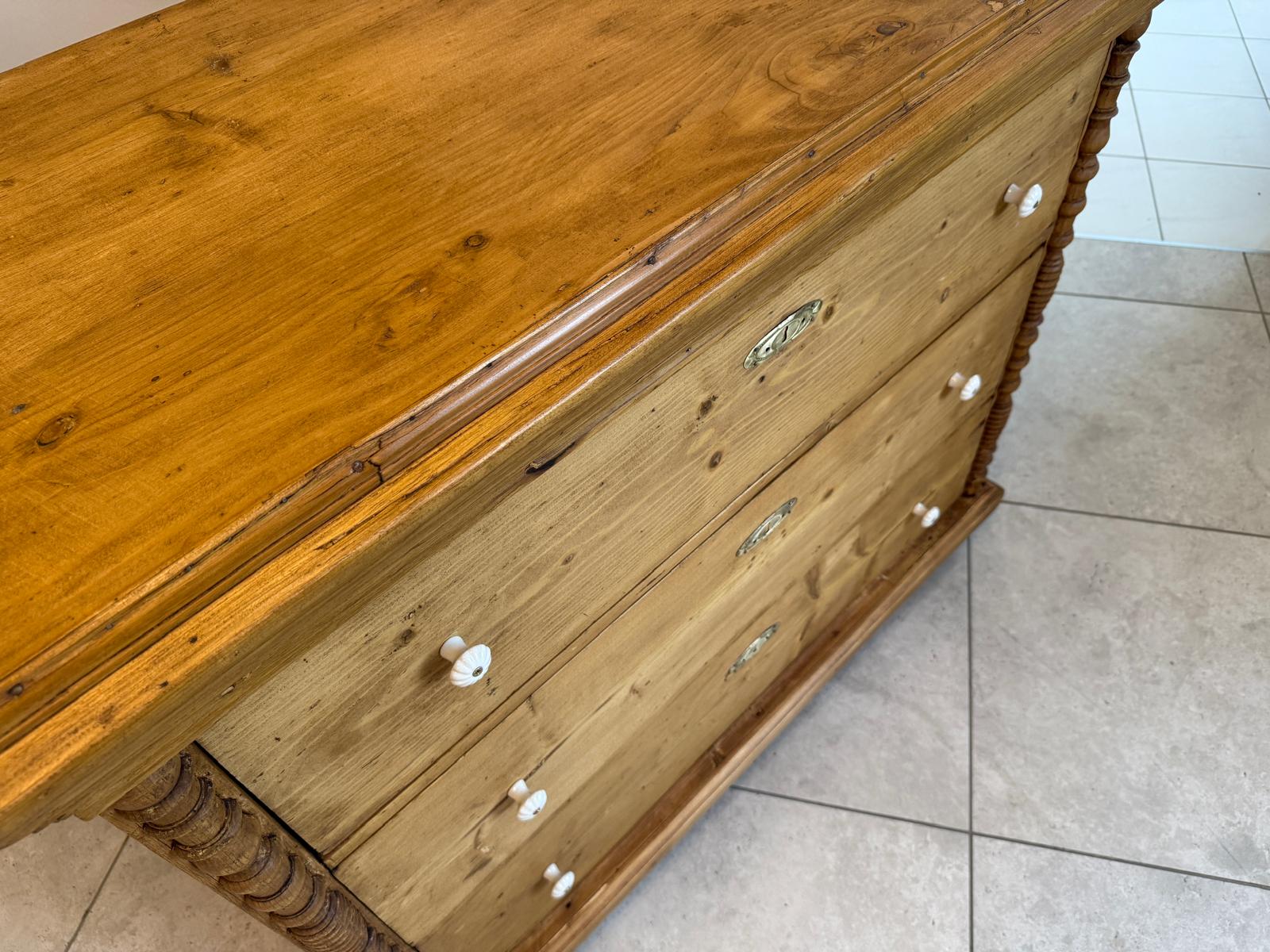 Originale Gründerzeit Kommode Restauriert Weichholz Antik G2079