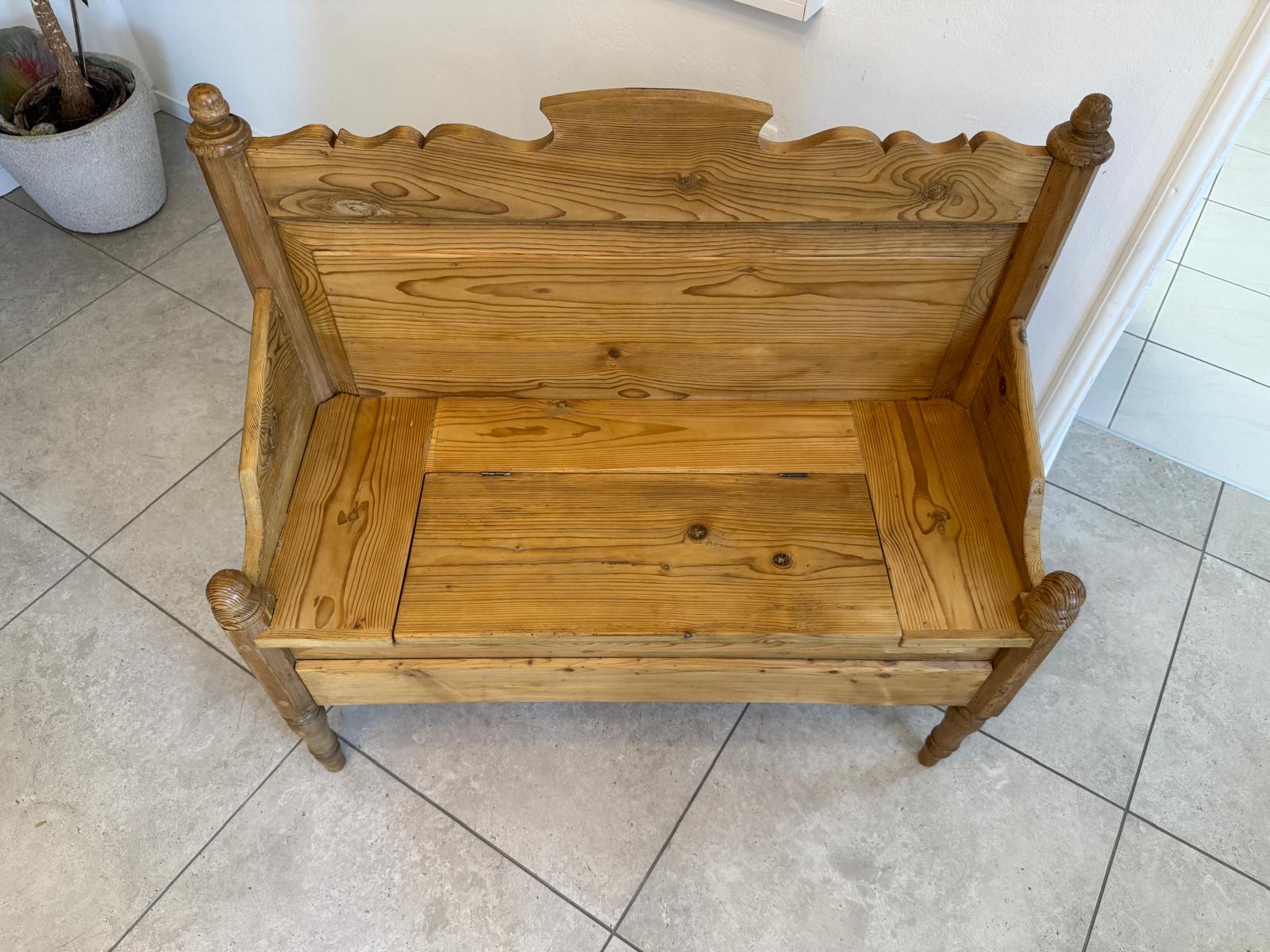 Uriges 2er Bankerl Gründerzeit Bank Sitzbank Holzbankerl  G1936