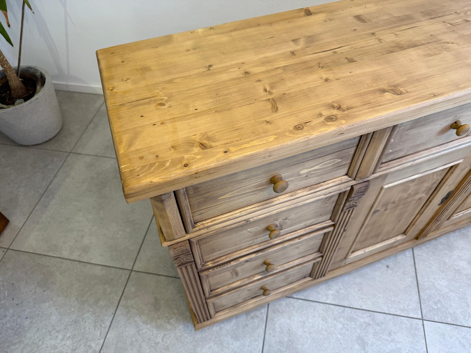 Antike 8 Ladenkommode Ladenschrank Apothekerschrank Altholzkommode D1138