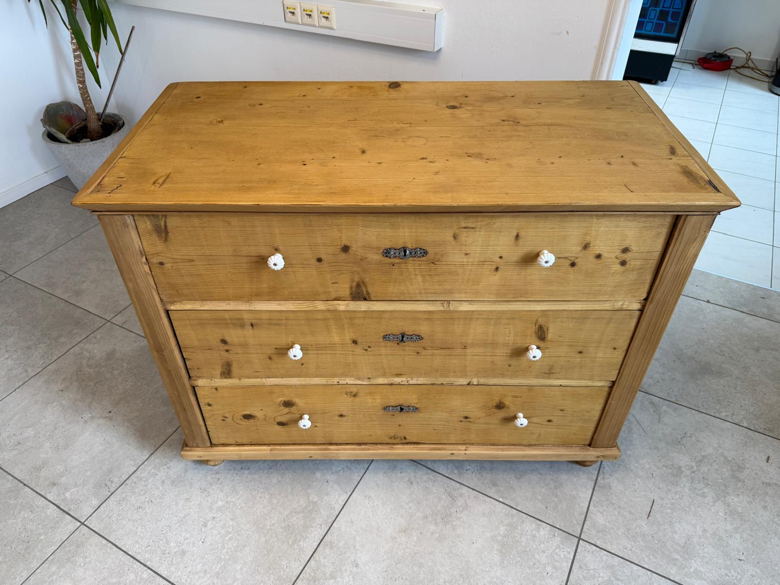 Restaurierte Biedermeier Kommode 3 Ladenkommode Antik ifantik D2284