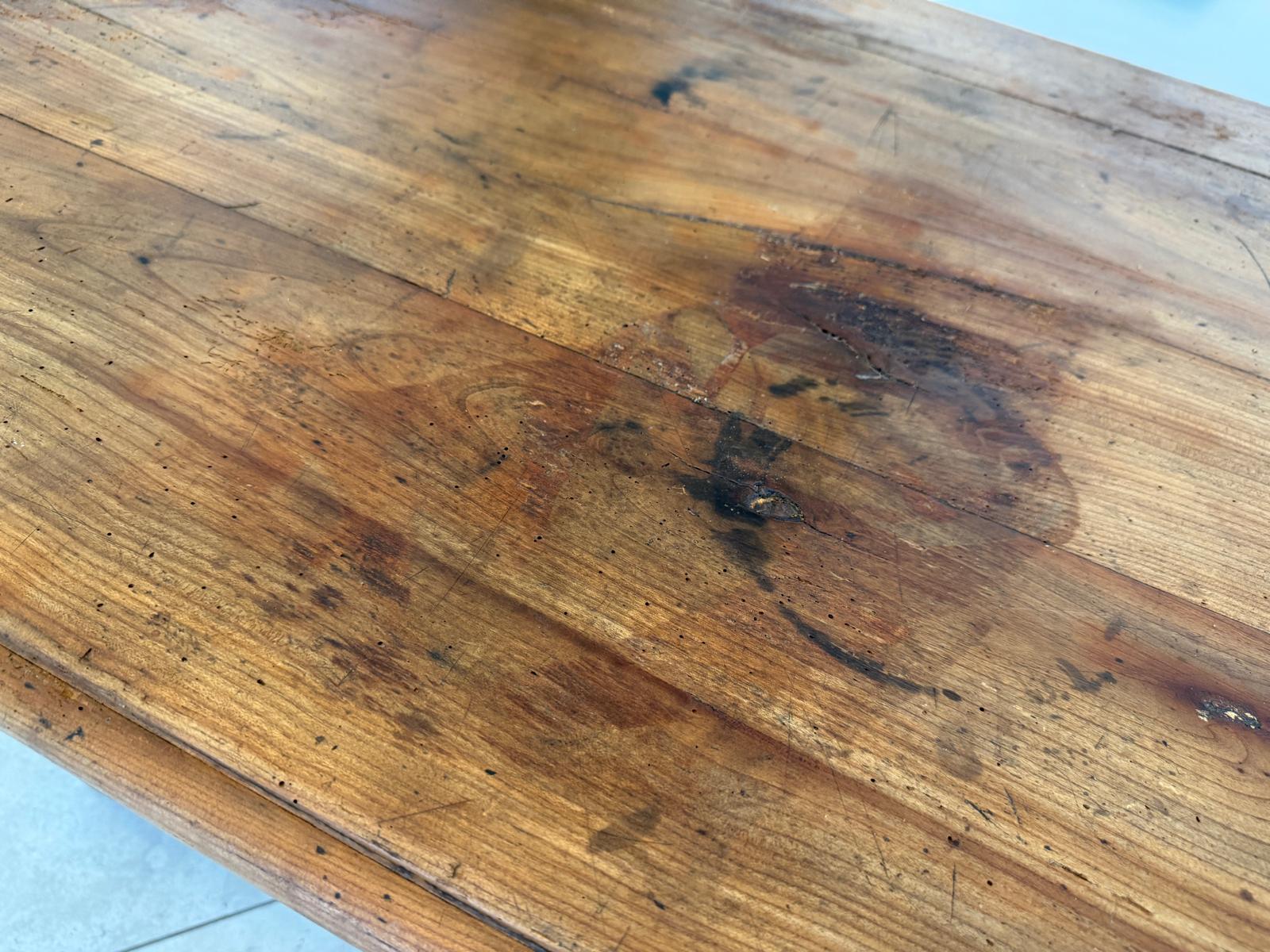 Uriger Burgenländischer Bauerntisch Naturholz Hüttentisch Naturholztisch - G1751