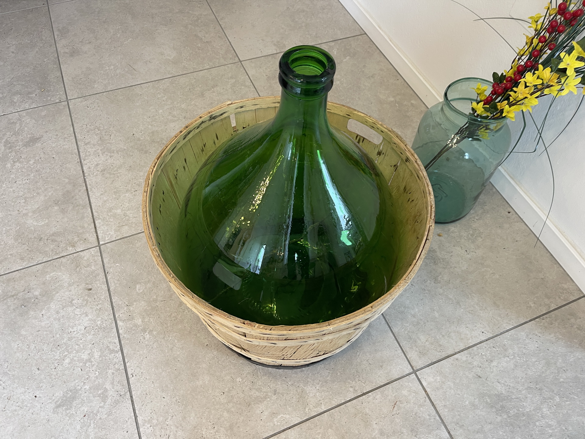 IMG_4312 Alte Ballonflasche Weinballon, Gärballon, Ballonflasche A4713