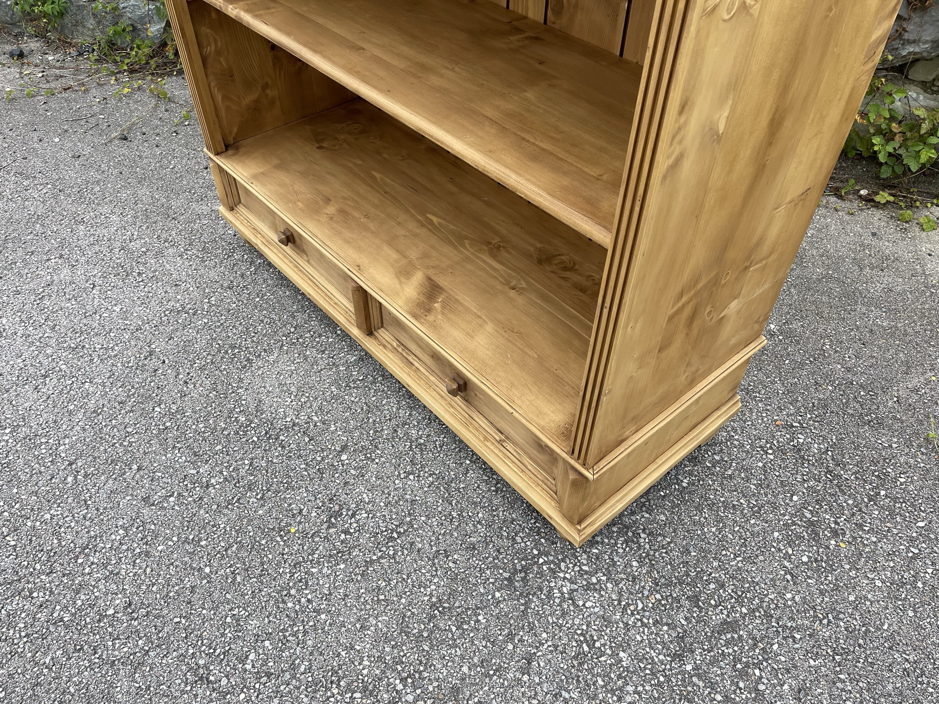 bauernmoebel_bauernschrank_21 Riesen Bücherregal Stellage Bücherschrank Massivholz Naturholz B1711