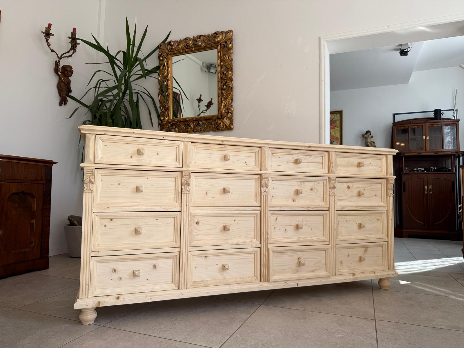 Massivholzkommode Ladenkommode Bauernmöbel Bauernmöbel Bauernschrank G1866