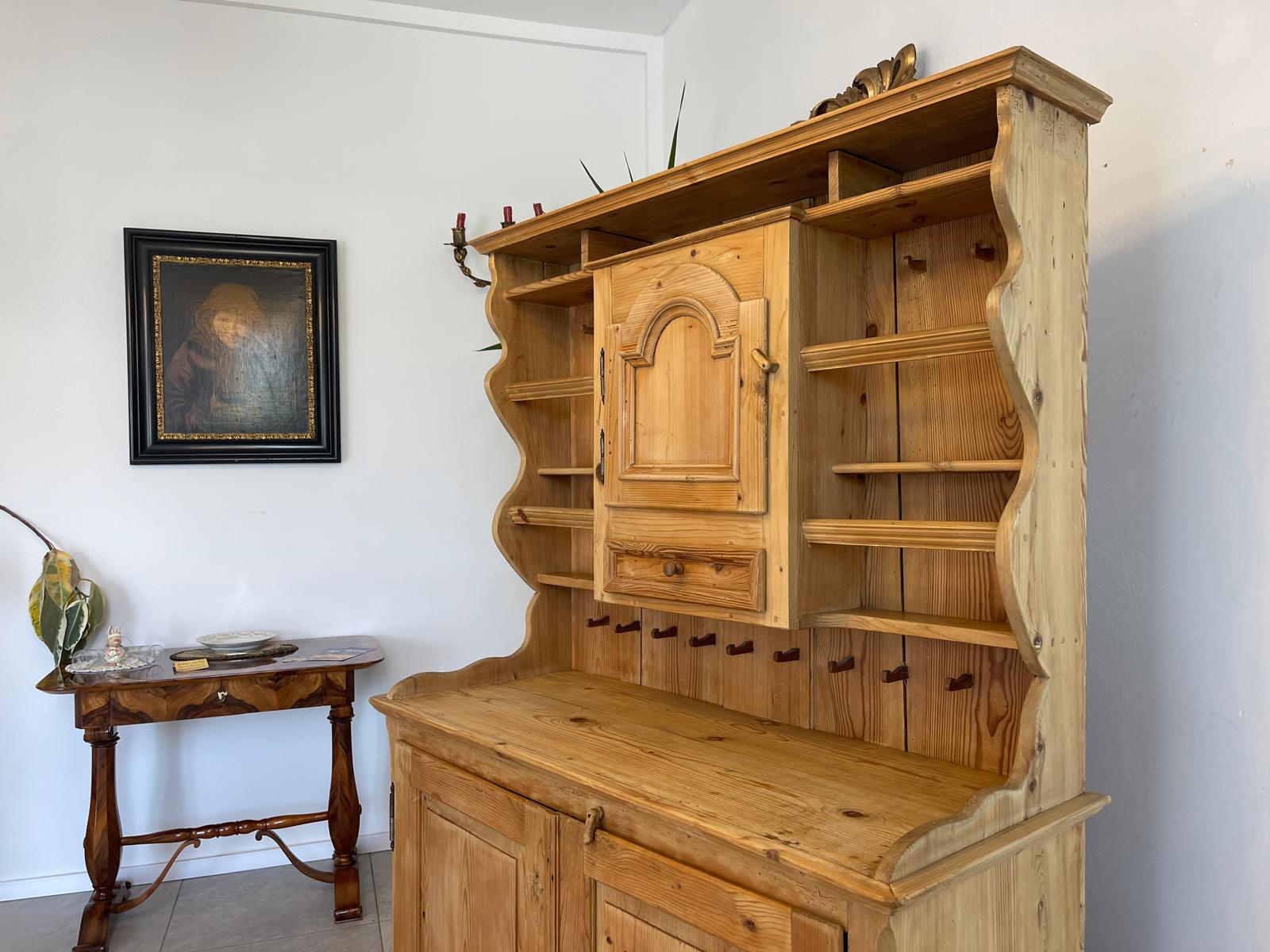 Alte Bäuerliche Aufsatzstellage Anrichte Küchenschrank G1350