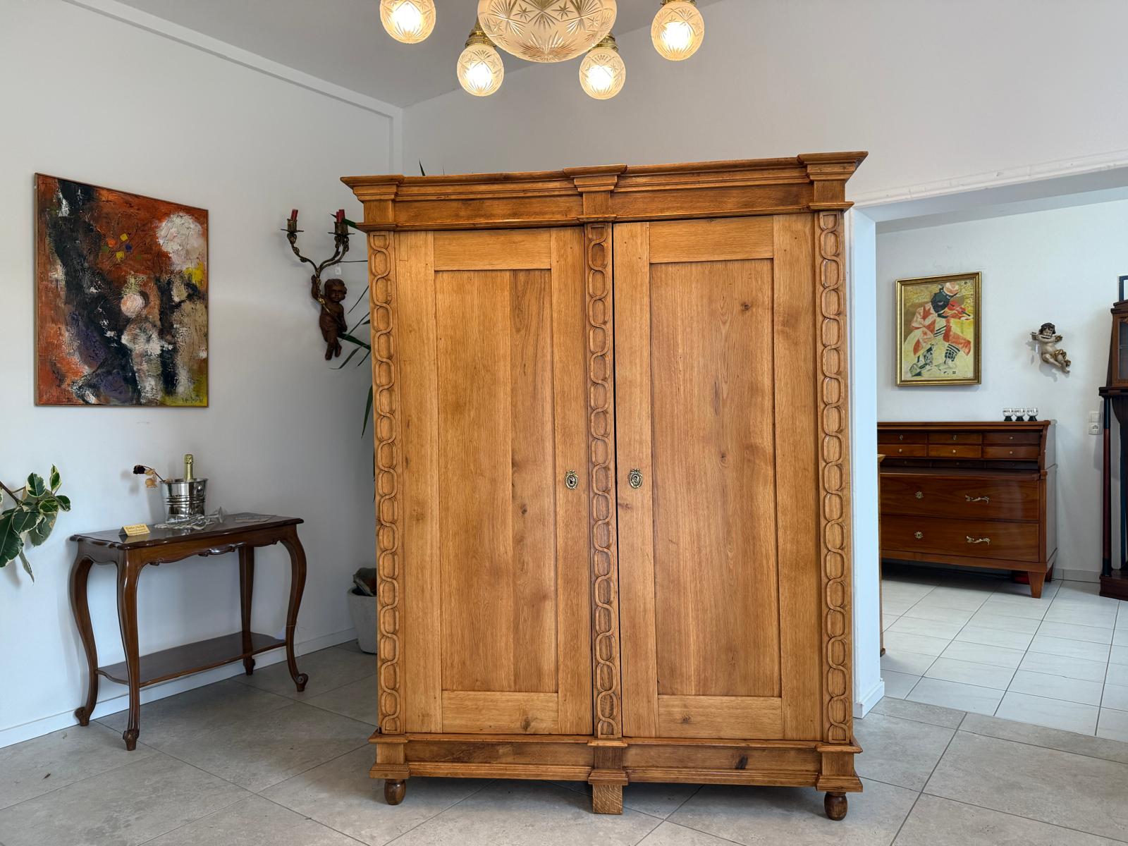 SALE Restaurierter Biedermeier Schrank Kleiderkasten Antiquität G1820