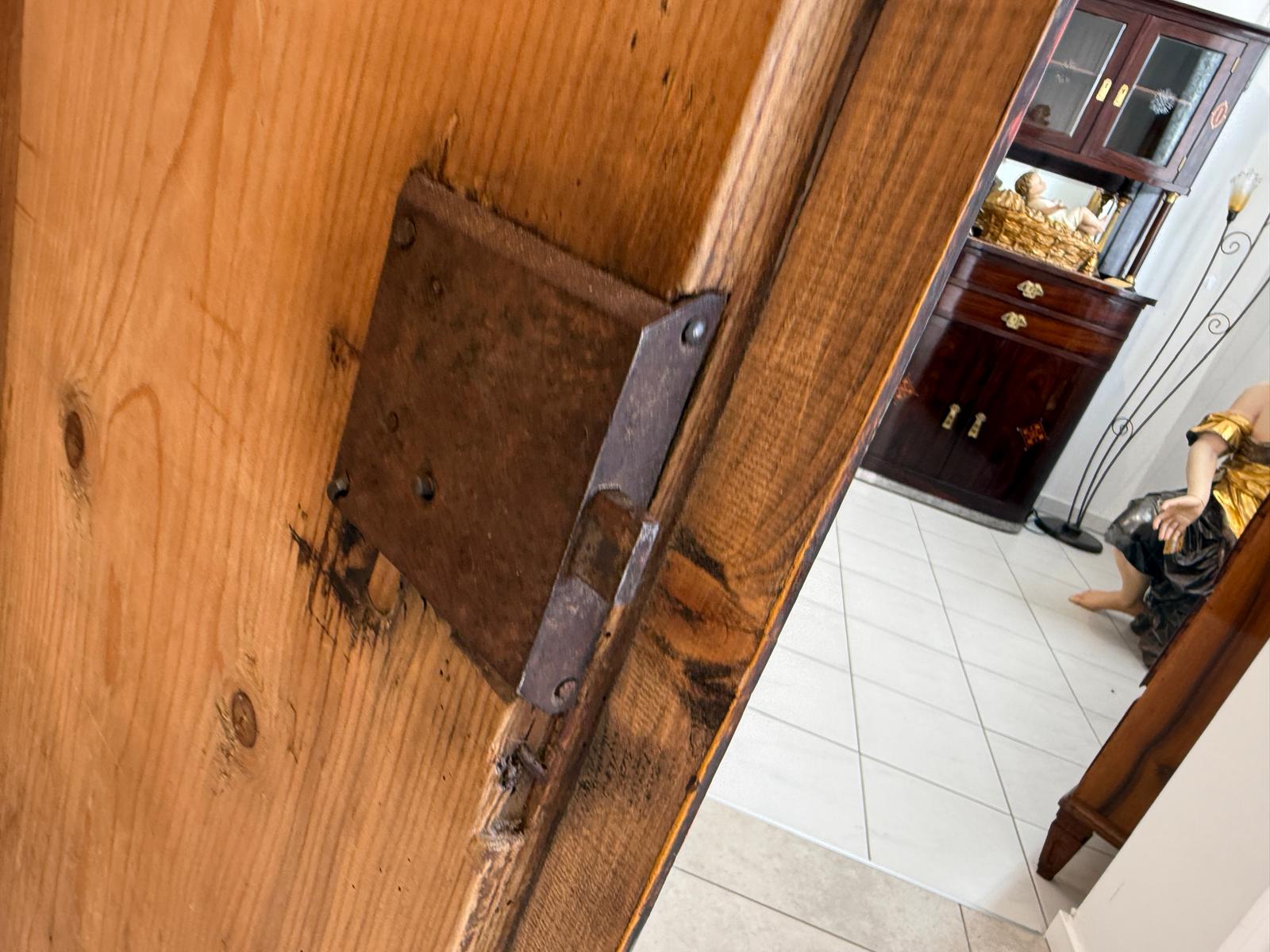 Originaler Bauernschrank Biedermeierschrank Handbemalt Reiterkasten D2795