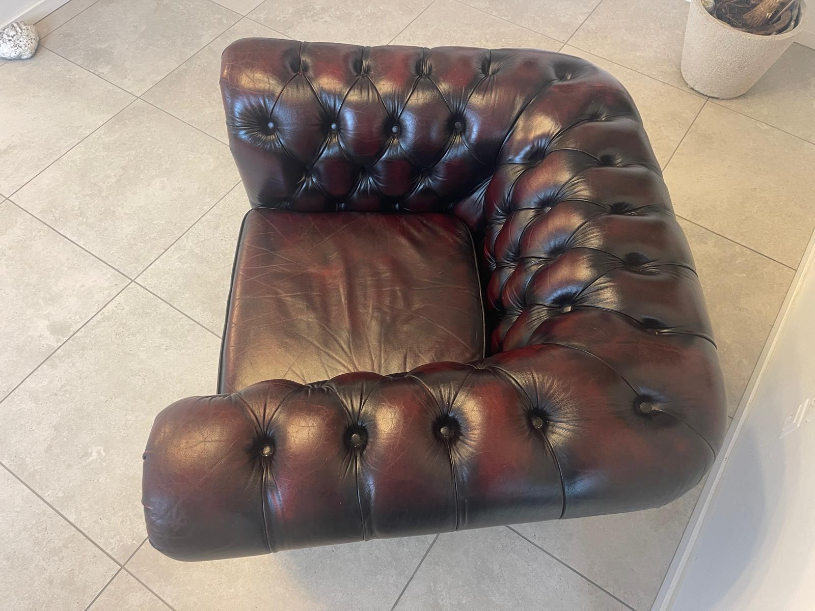 Chesterfield Fauteuill Sessel Clubsofa Culmöbel Oxblood G1054