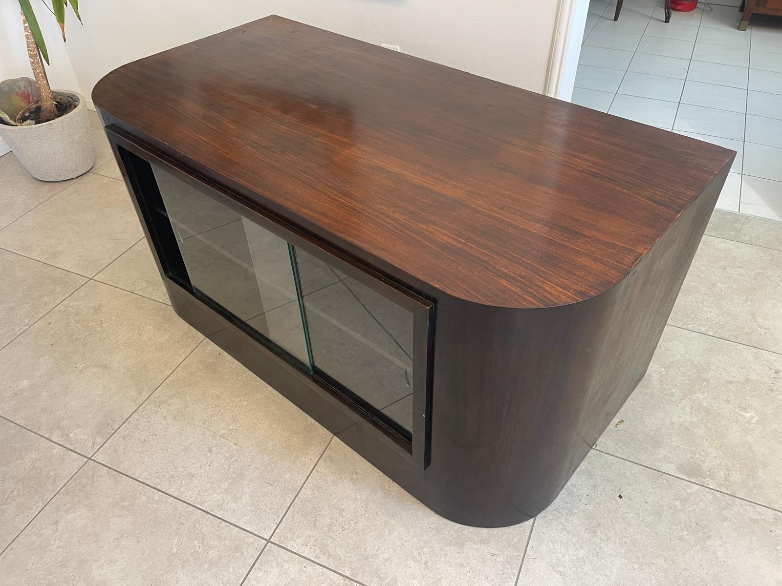 Art Deco Sekretär Büroschreibtisch mit Wurzelholzmaserung G1305