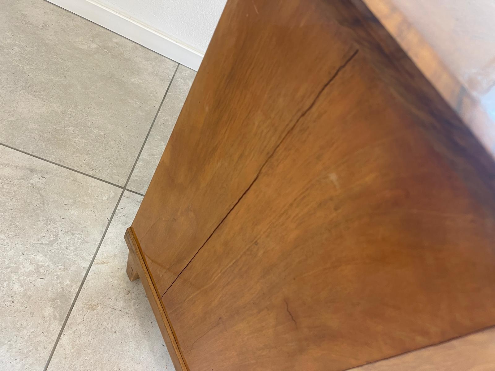 Kommode Biedermeier Stil 3 Laden Stilmöbel Nussholz G1665