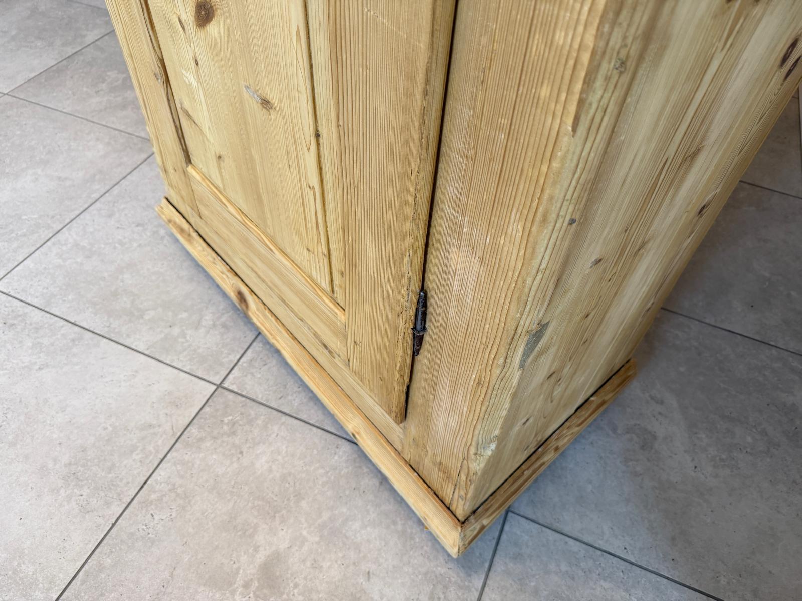 1 türiger Bauernschrank Naturholzschrank Weichholz Antik G2219