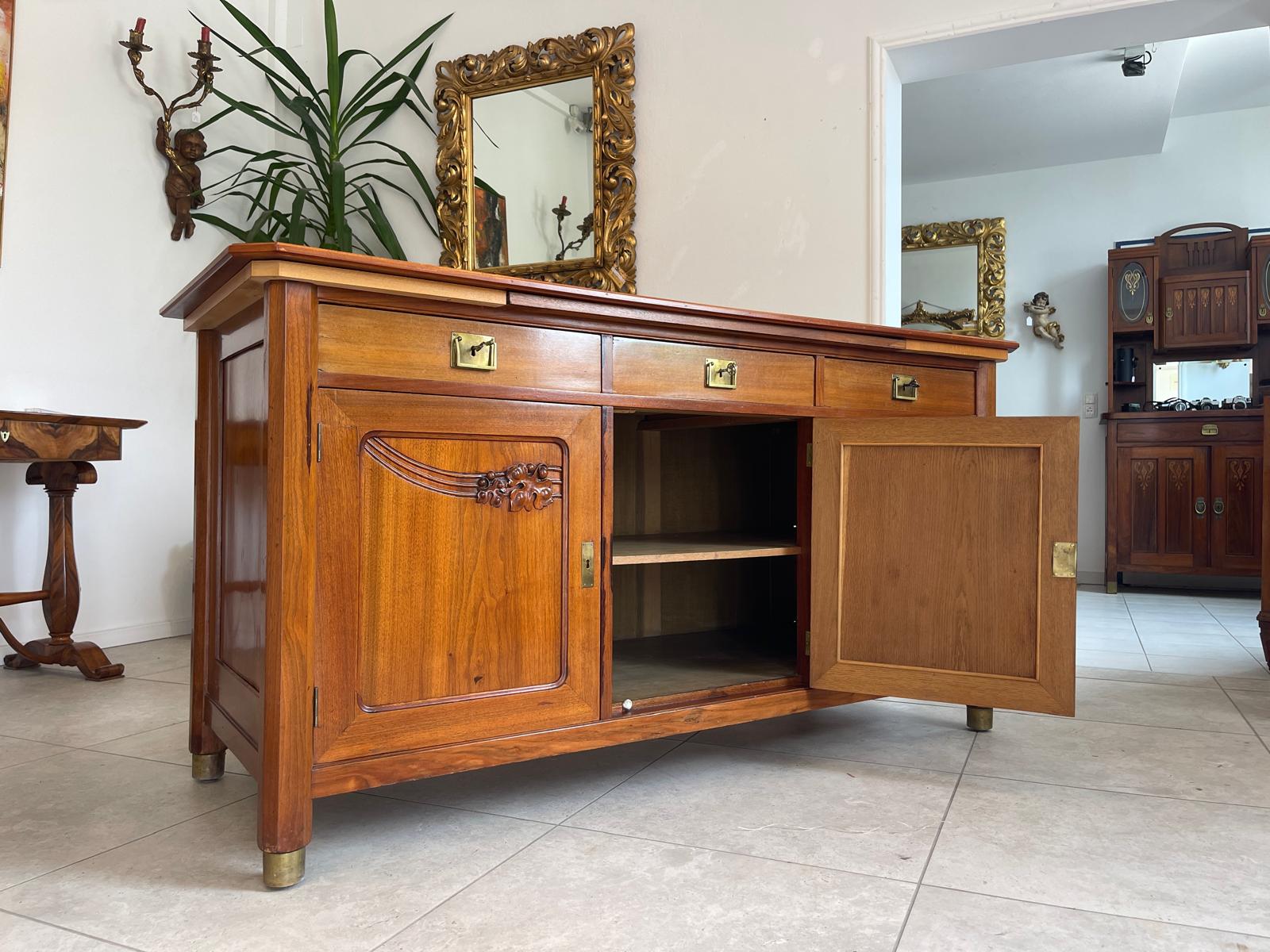 Originale Jugendstil Anrichte Sideboard Antik Sideboard Traum G1669