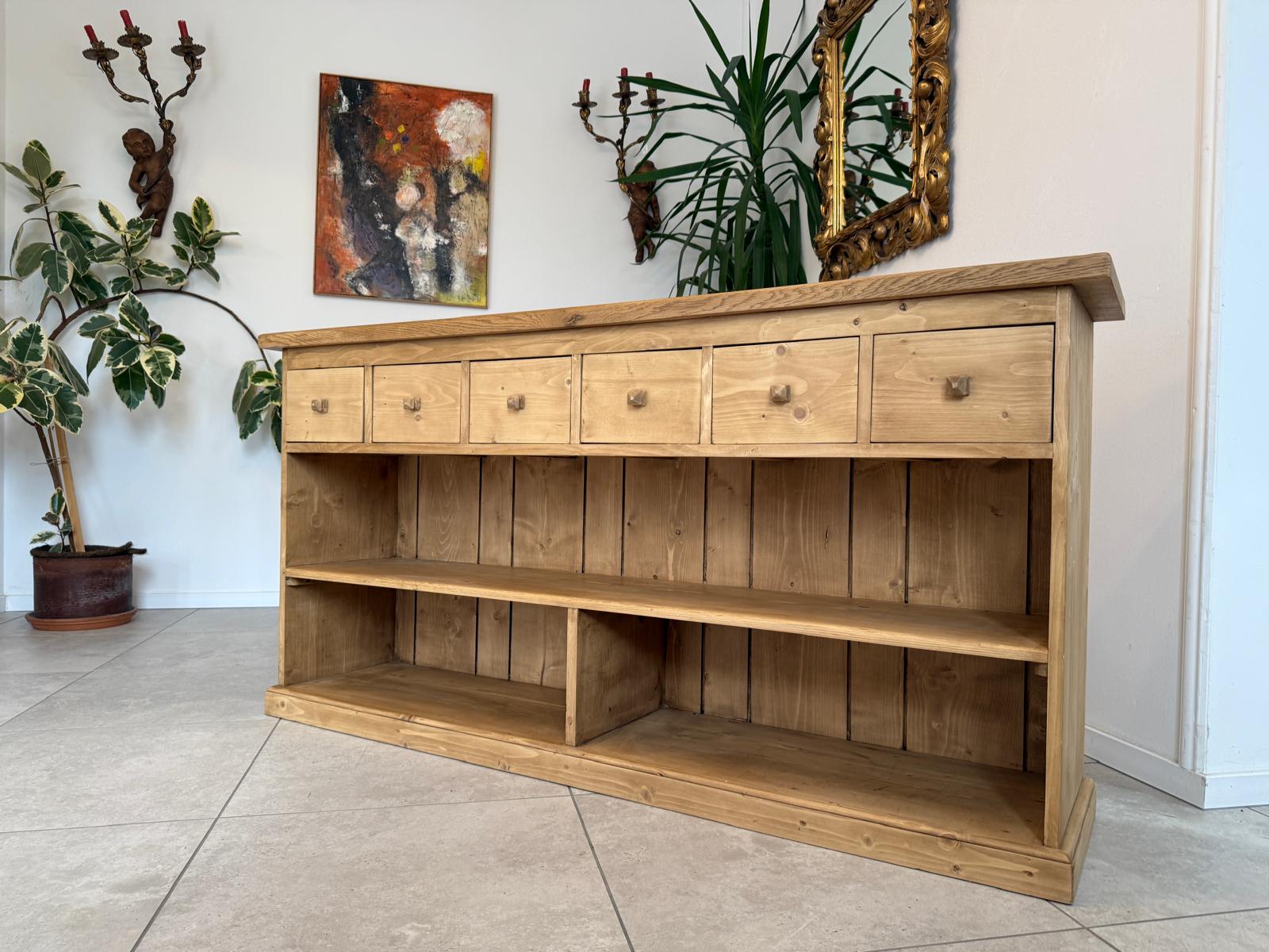 Massive Laden Ladenkommode Ladenschrank Apothekerschrank Bauernmöbel G1896