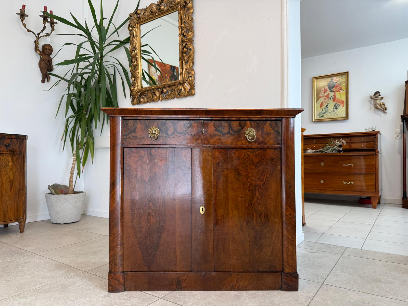 Antikes originales Biedermeier Trumeau Anrichte Kommode Antiquität G1876