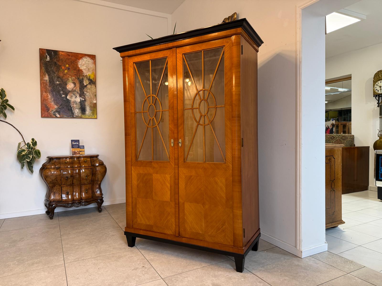 Jugendstil Bücherschrank Kasten Vitrine SALE Original D1154