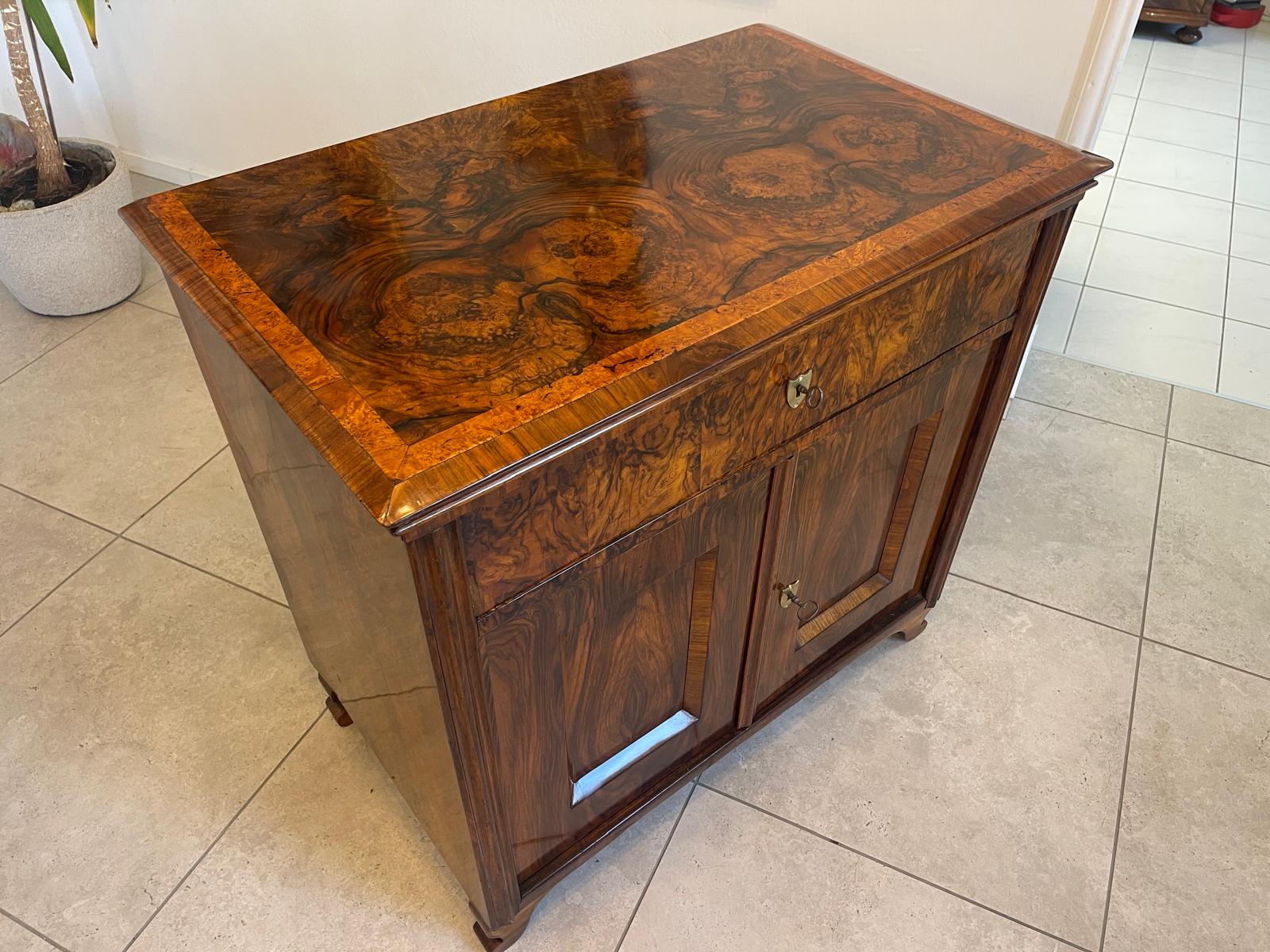 Altrestauriertes Biedermeier Trumeau Anrichte Kommode Antiquität A5146