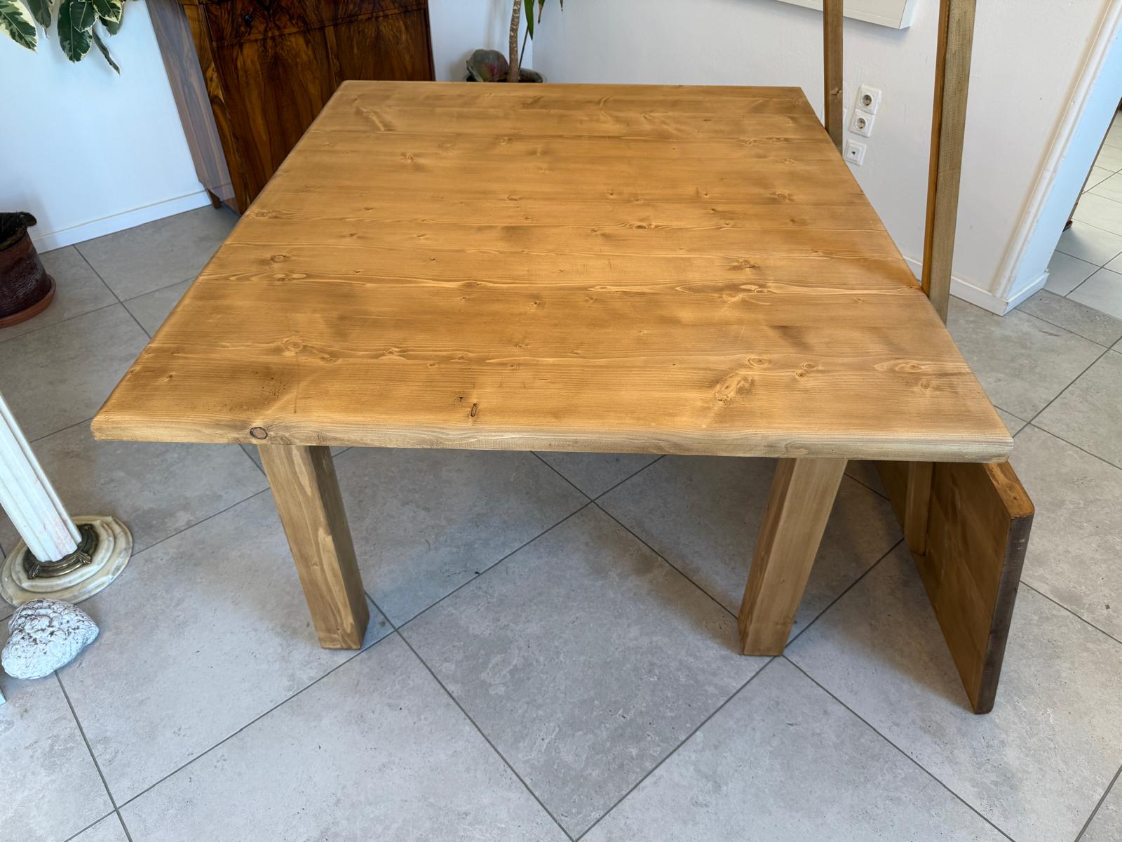Massiver Bauerntisch Naturholz Fichte Esstisch Wandtisch G1922