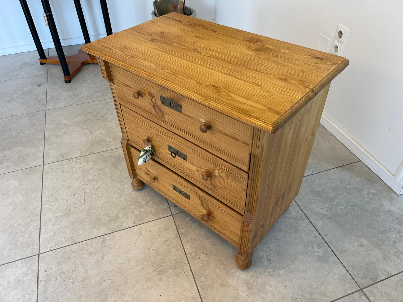 Originale 3 Laden Kommode Gründerzeit Ladenkommode Holzkommode G1195