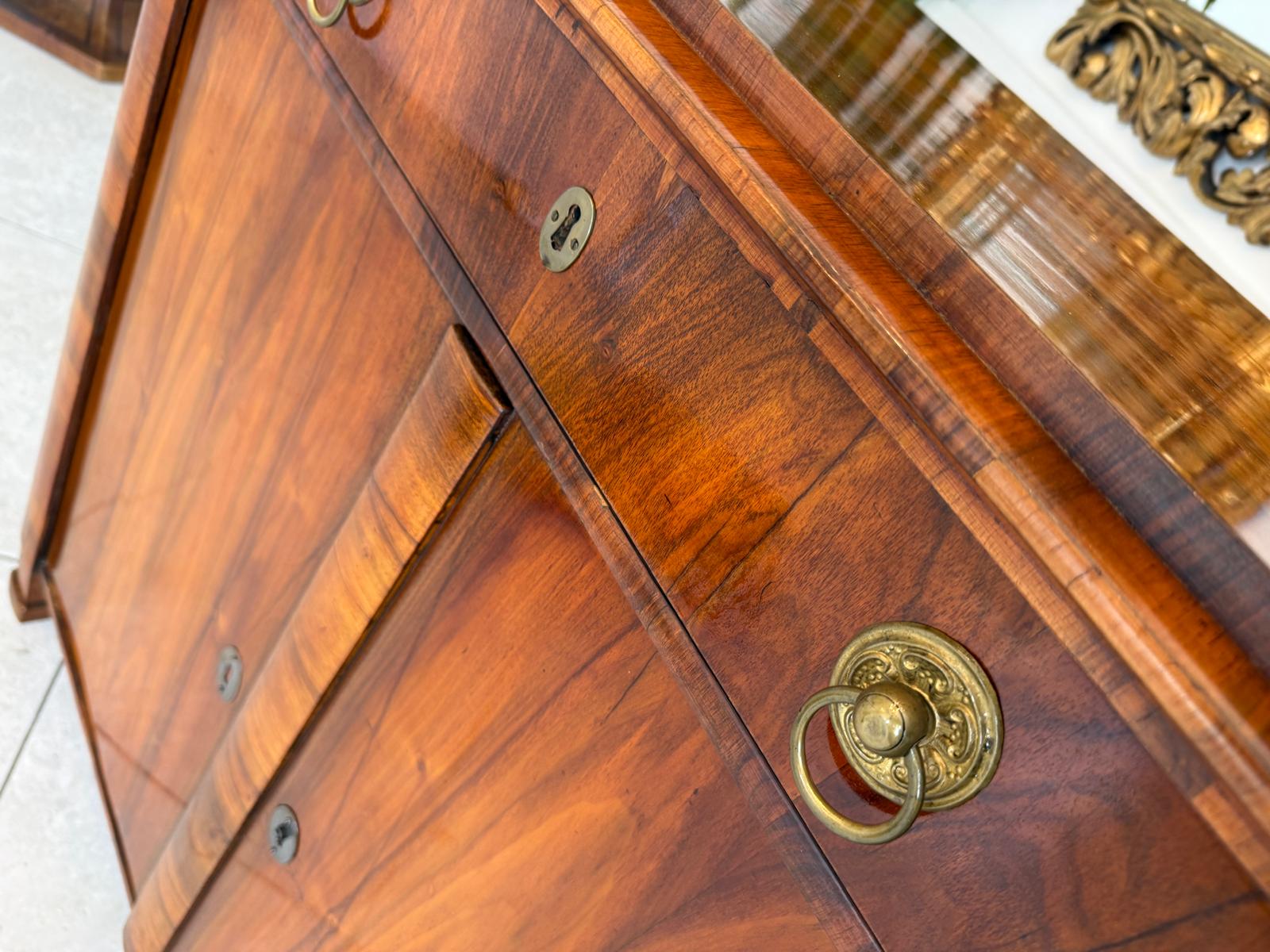 Biedermeier Trumeau Anrichte Schrank Originalstück Authentikum D2385