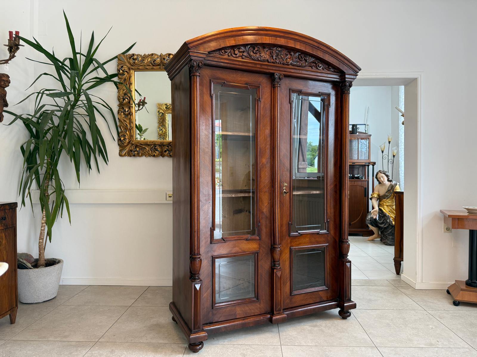 SALE Gründerzeit Vitrine Bücherschrank Sammlervitrine Antiquität G1905