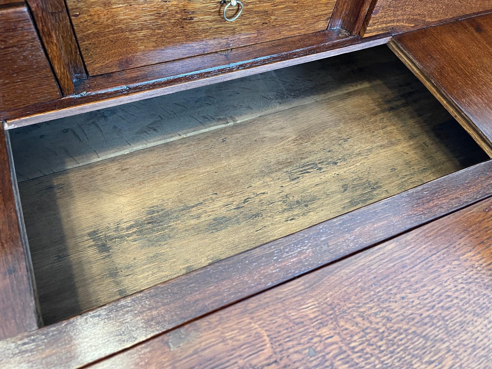 Originaler NEO Barock Sekretär Barschrank Standsekretär Antiquität G1190