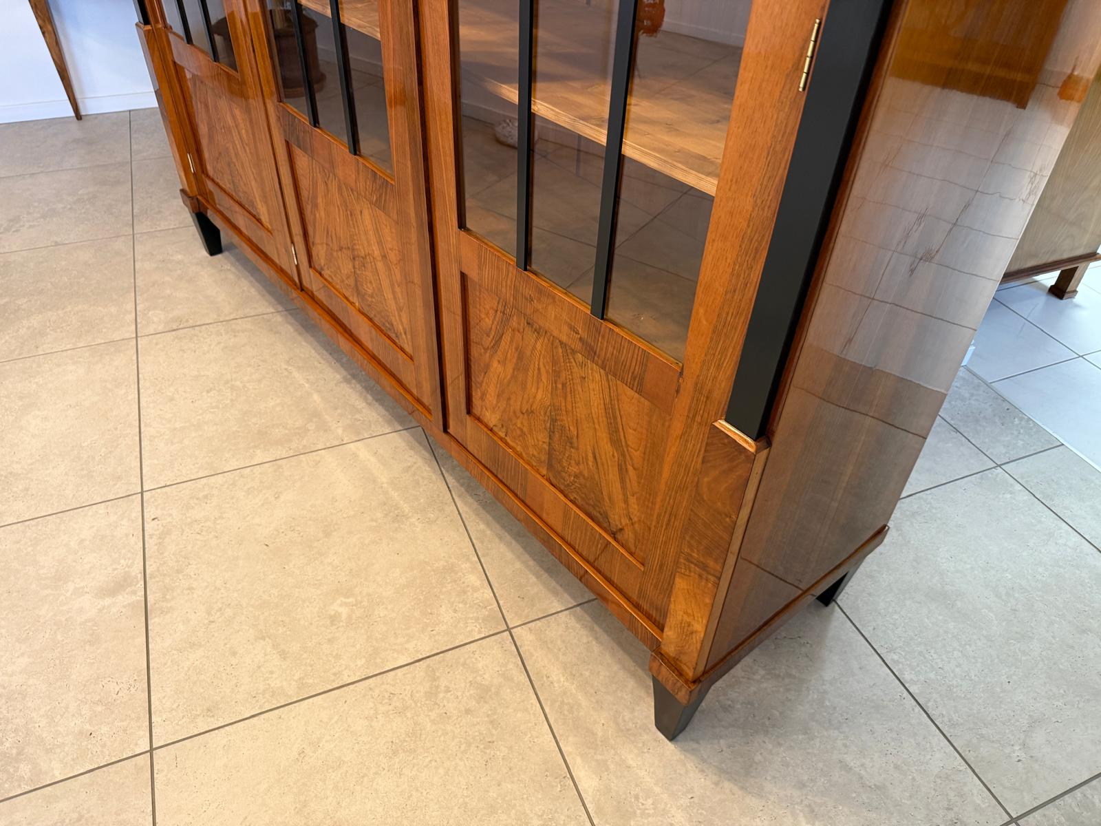 SALE Restaurierte Biedermeier Vitrine Bücherschrank ANTIQUITÄT G2352
